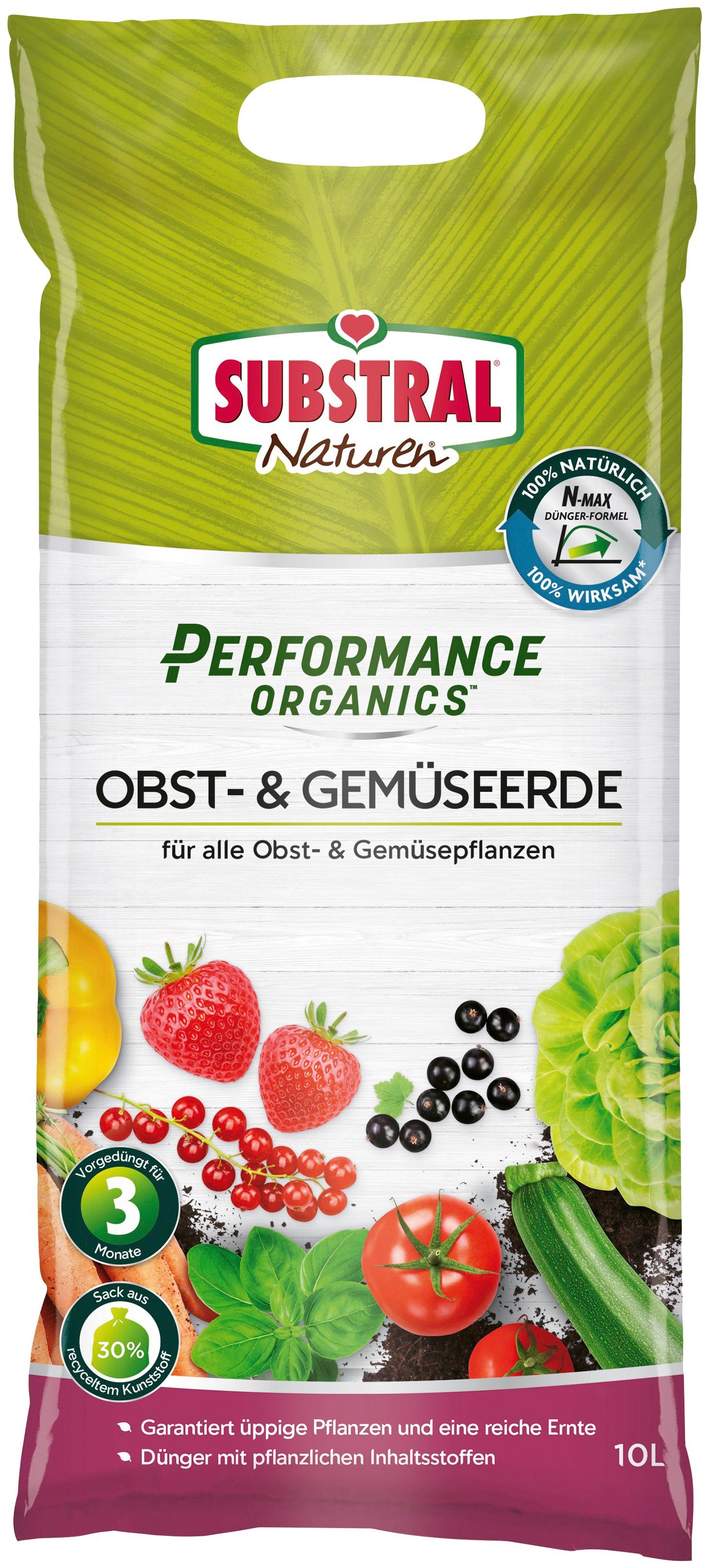 Substral Pflanzerde »Naturen Performance Organics« Bio-Qualität, Tomaten-  und Gemüseerde, 10 Liter online kaufen | OTTO