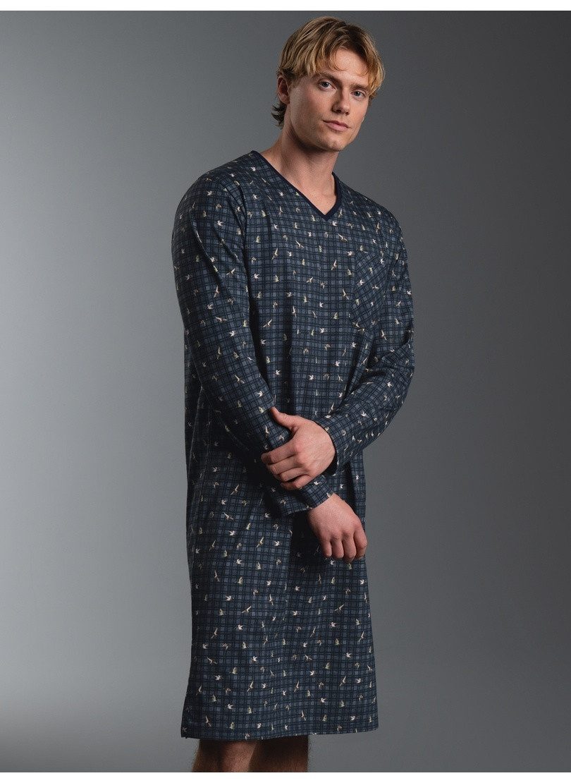 Trigema Pyjama TRIGEMA Nachthemd mit Entenmuster (1 tlg)