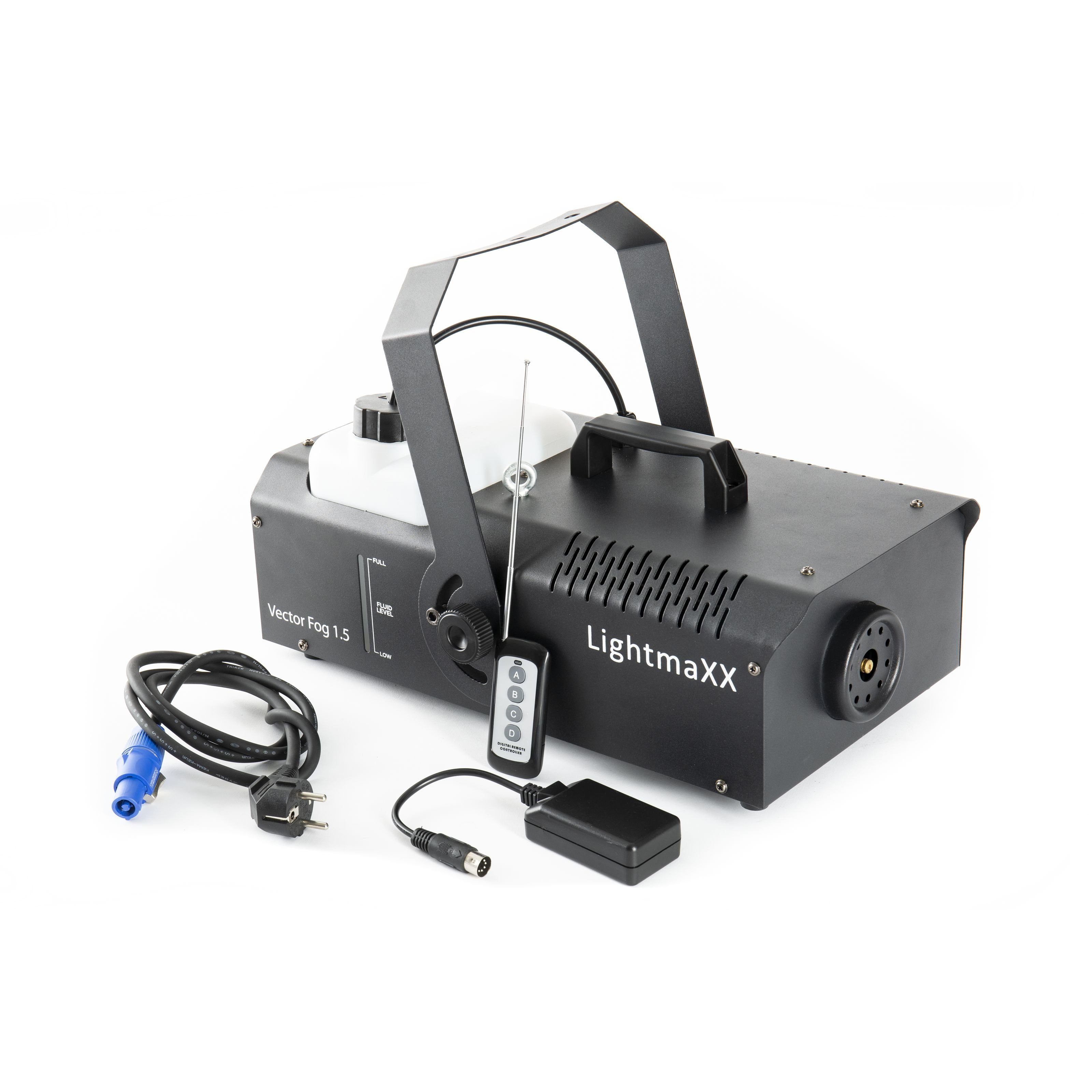 lightmaXX Discolicht, Vector Fog 1.5 1500 Watt, DMX, Wireless Rem. - Nebelmaschine