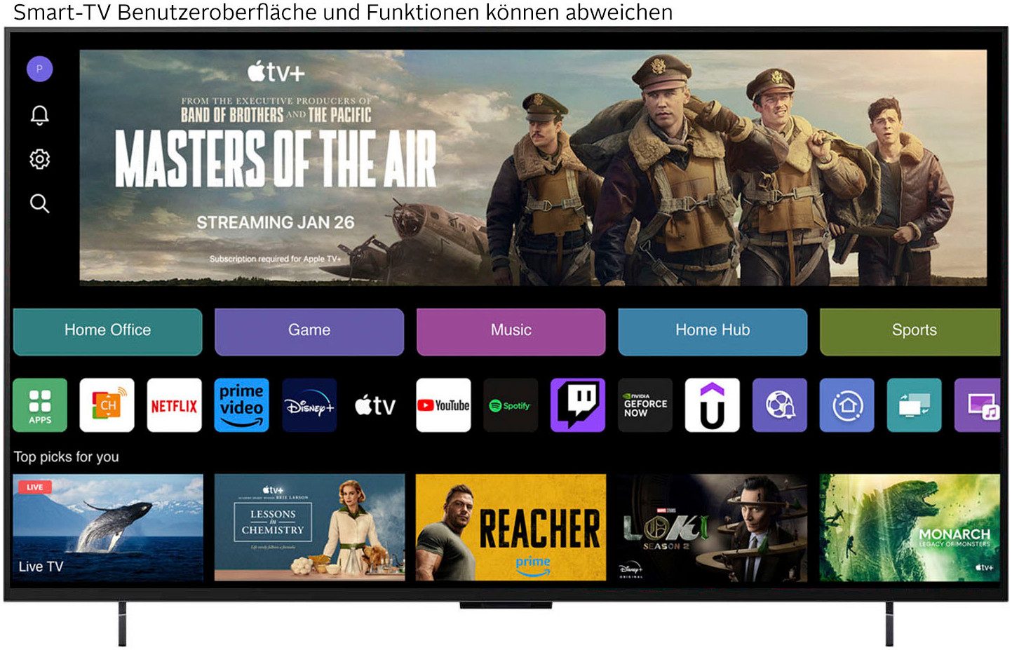 LG OLED42C5ELB OLED-Fernseher (106 cm/42 Zoll, 4K Ultra HD, Smart-TV)