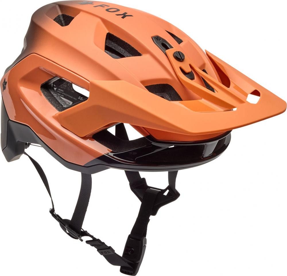 Fox Fahrradhelm Fox Speedframe Pro Backfade CE MTB Helm, Coral, Größe L 59-63cm, MIPS