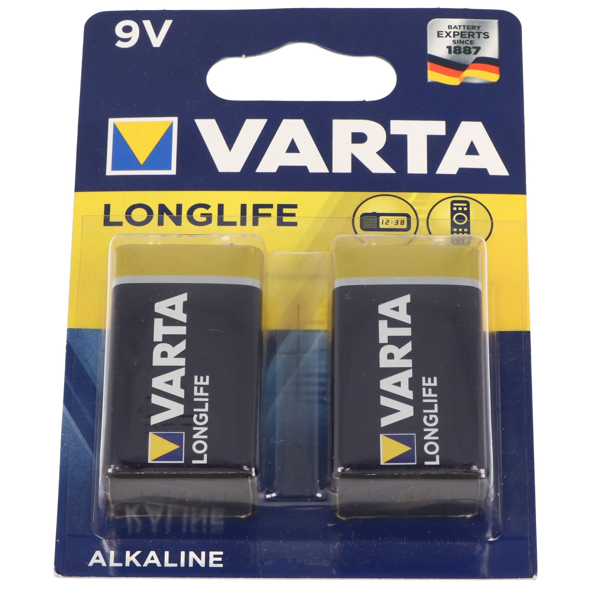 VARTA Varta Batterie Alkaline E-Block 6LP3146 9V Longlife Power Retail Blis  Batterie, (9,0 V)