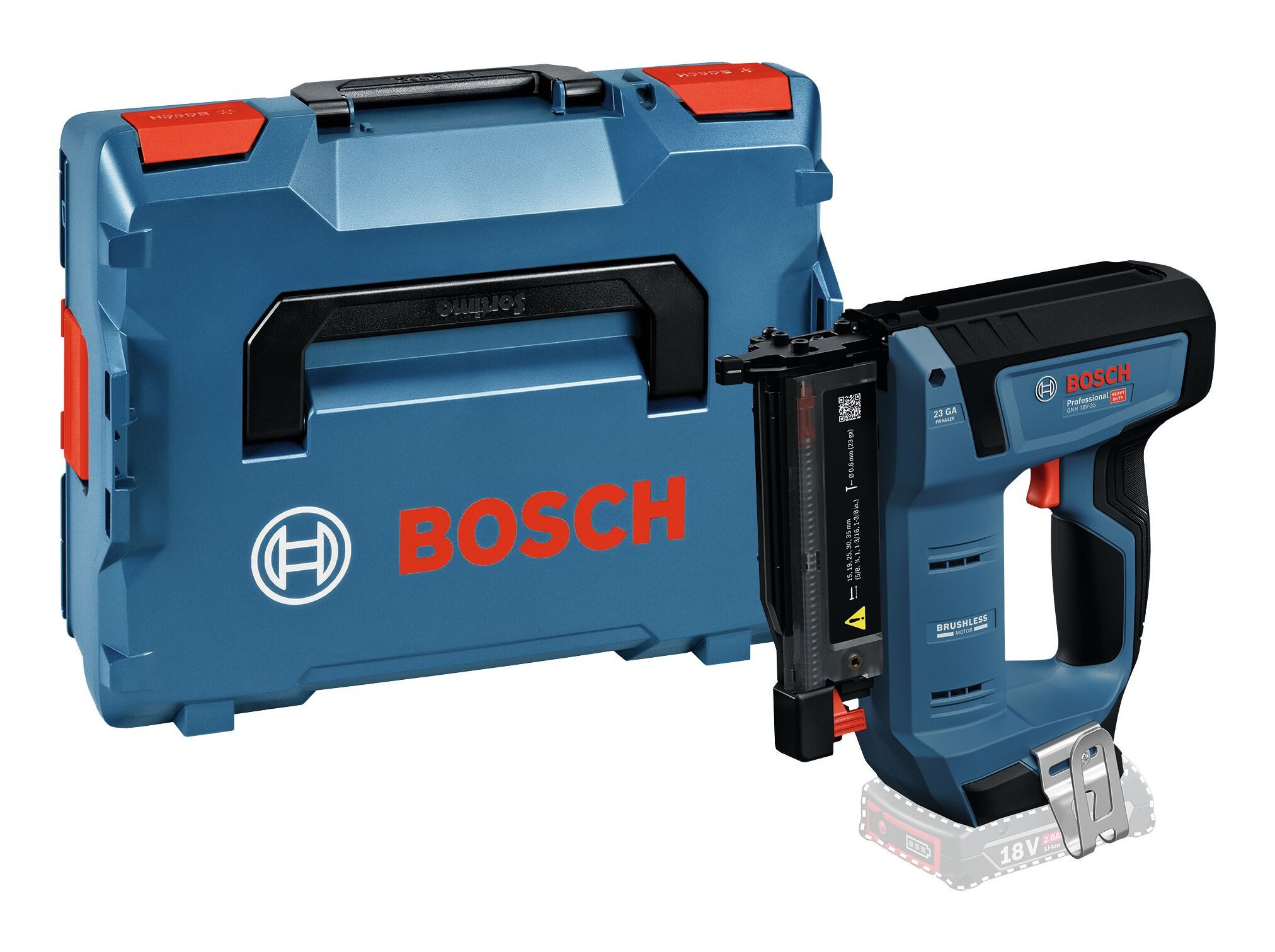 BOSCH Akku-Stauchkopfnagler GNH 18V-35, 18 in V, Holznagler Heavy Duty Ohne Akku - in L-BOXX 136