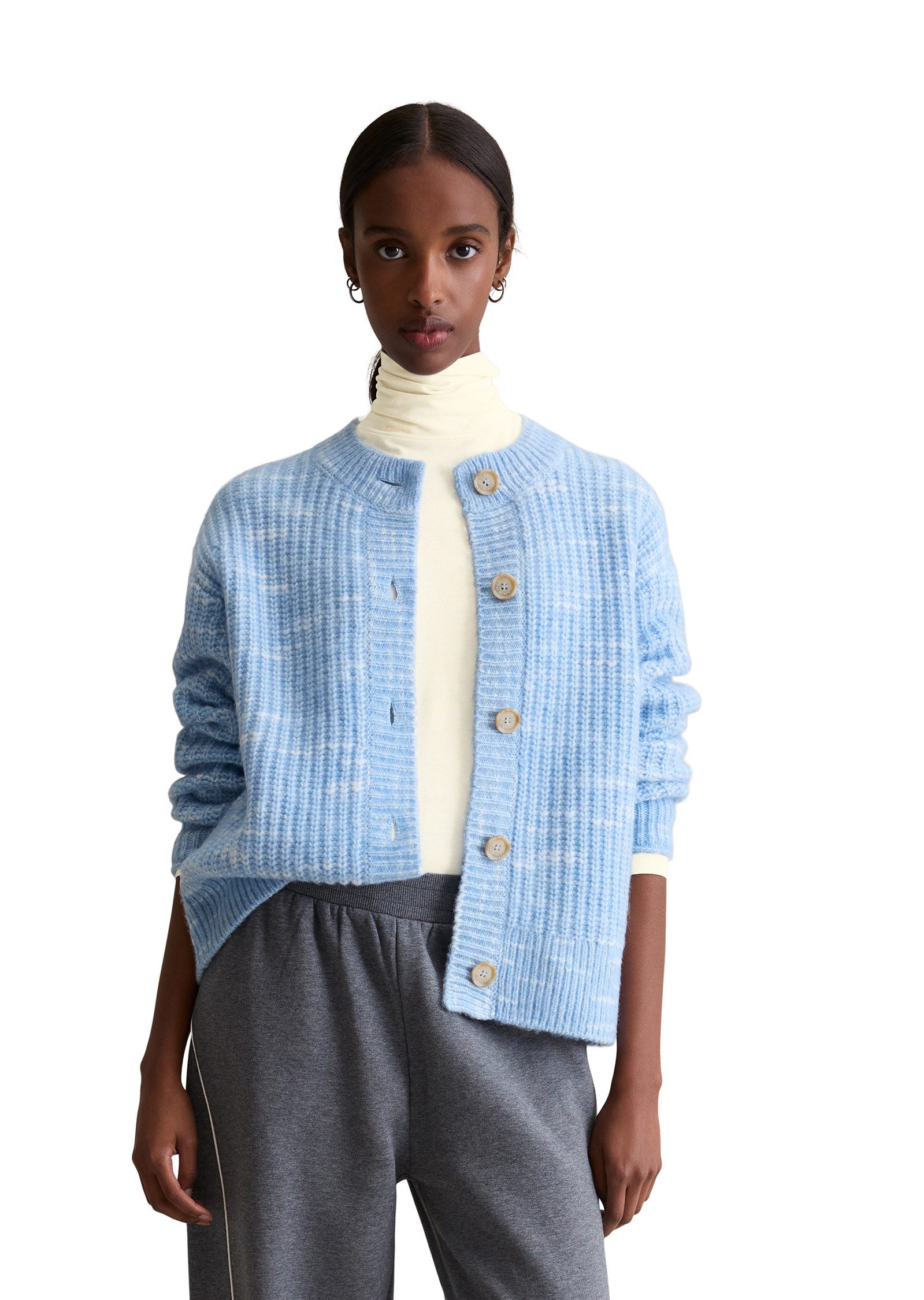 Marc O'Polo DENIM Cardigan aus weichem Wolle-Mix