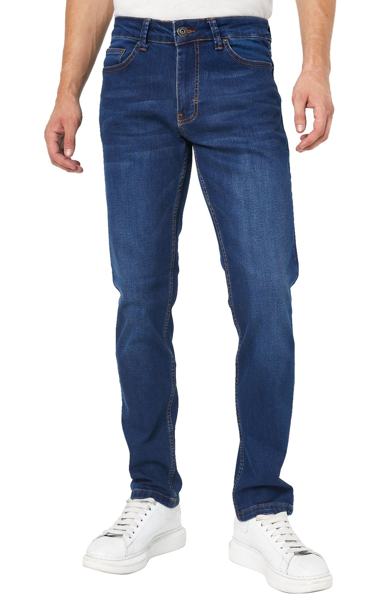 Smith & Solo Stretch-Jeans »Jeans Herren - Slim Fit Jeanshose, Hosen  Stretch Modern Männer Straight Hose Cut Basic Washed« 5-Pocket Design, Schmale  Jeans, in tollem Design, Slimfit, in toller Passform online kaufen