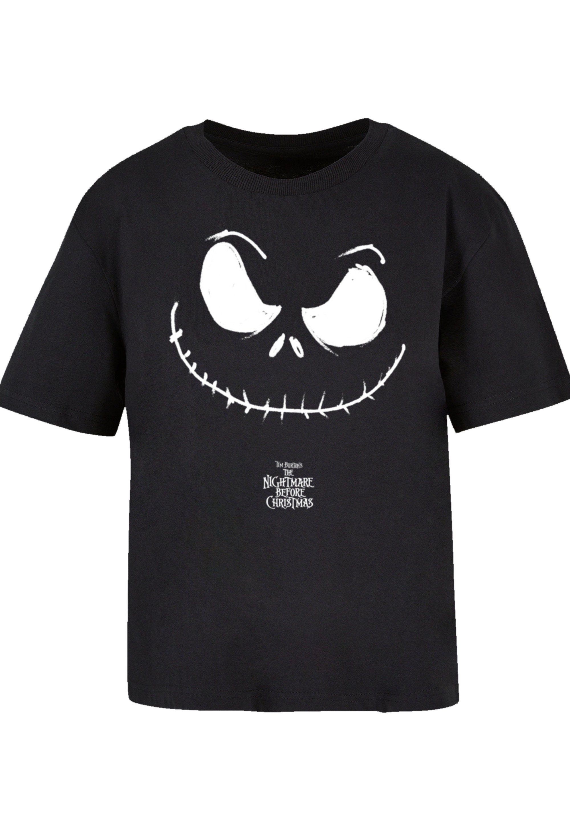Qualität, Christmas F4NT4STIC Before Face Nightmare Face Jack T-Shirt Jack Christmas Before Disney Disney Nightmare Premium