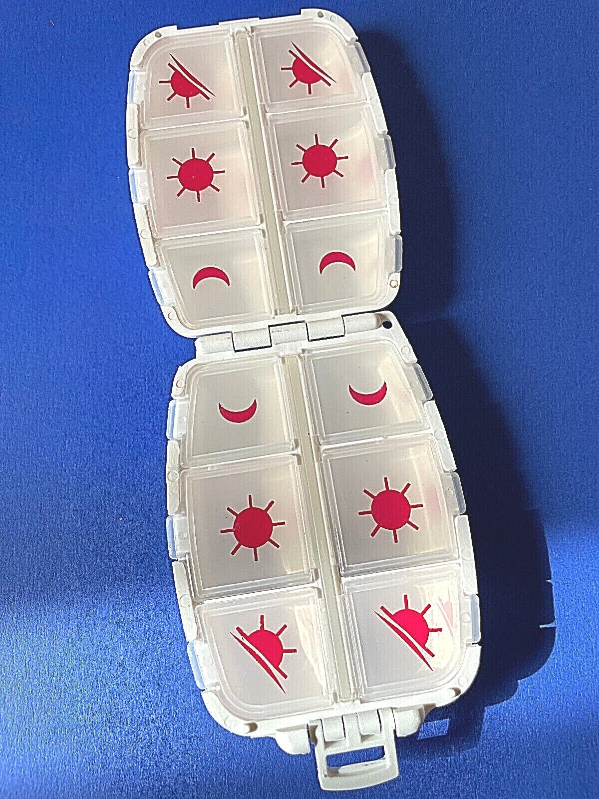 Anplast Angelkoffer Tablettenbox 4Tage 12 Taschenbox Kammerbehälter Aufteilung Medizin