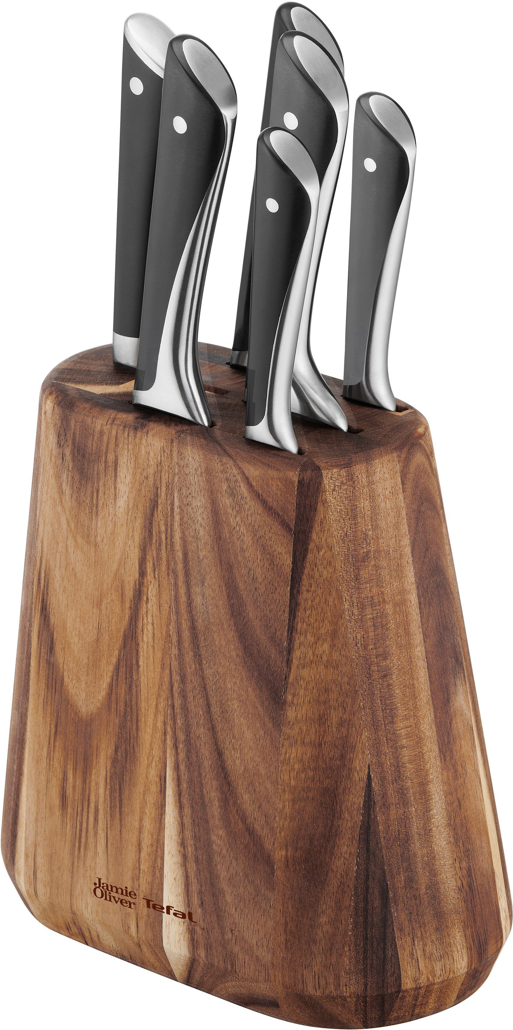Tefal Messerblock K267S7 Jamie Oliver (7tlg), hohe Leistung, unverwechselbares Design, widerstandsfähig/langlebig