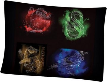 Bettwäsche Harry Potter Wende Bettwäsche Hogwarts Kopfkissen Bettdecke 135x200 cm, Harry Potter, Baumwolle, 2 teilig, 100% Baumwolle