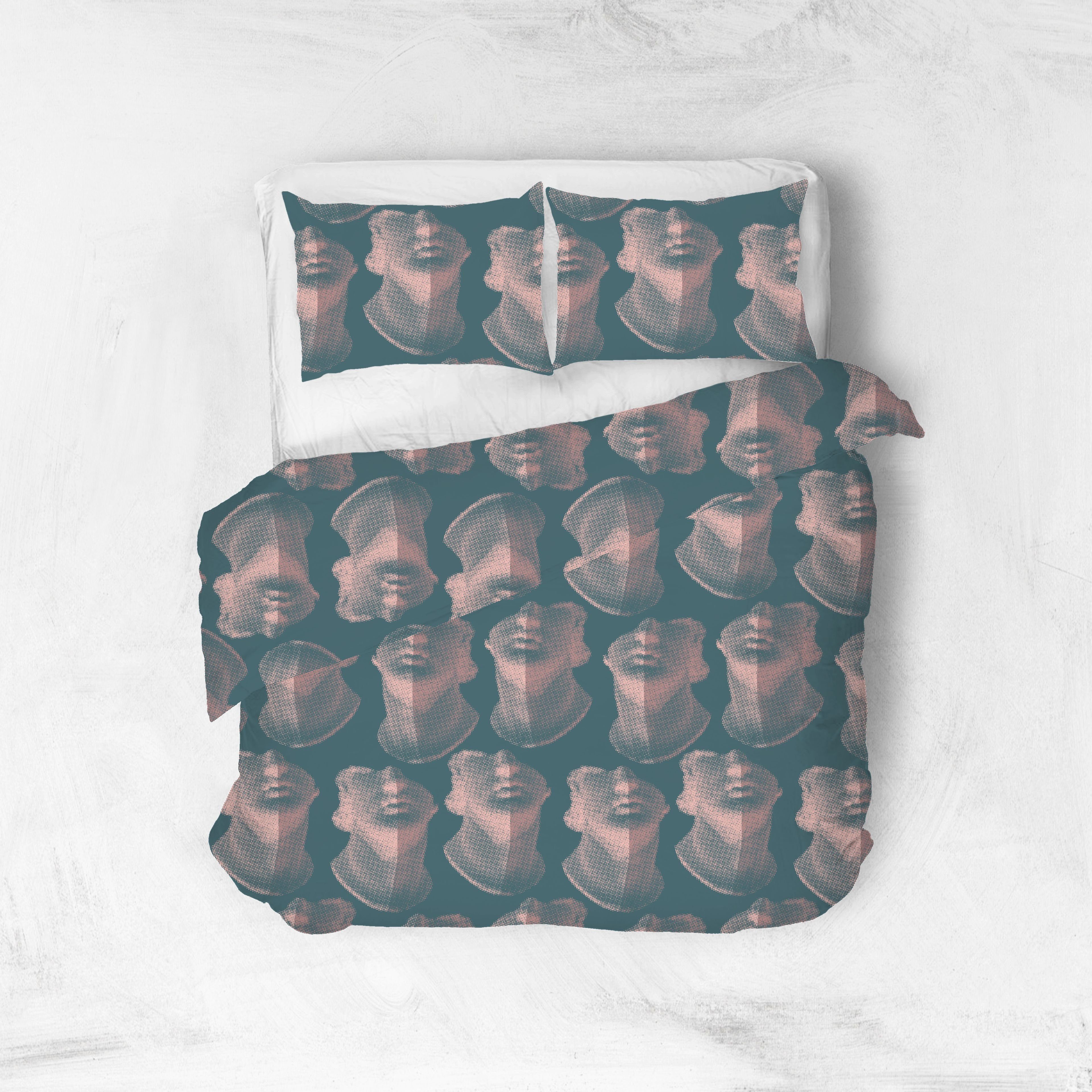 SENSE EIGHT Bettwäsche POSE, Mako-Satin, 2 teilig, Mako-Satin, 100% Baumwolle, seidig glänzend, mit Reißverschluss