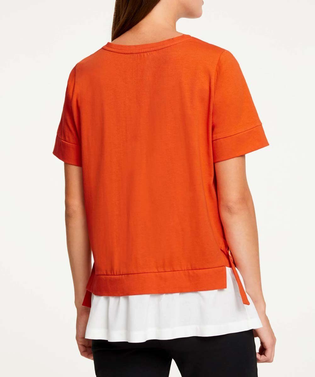 cardona by Damen Rick CARDONA rick Designer-Jerseyshirt, orange-ecru T-Shirt RICK