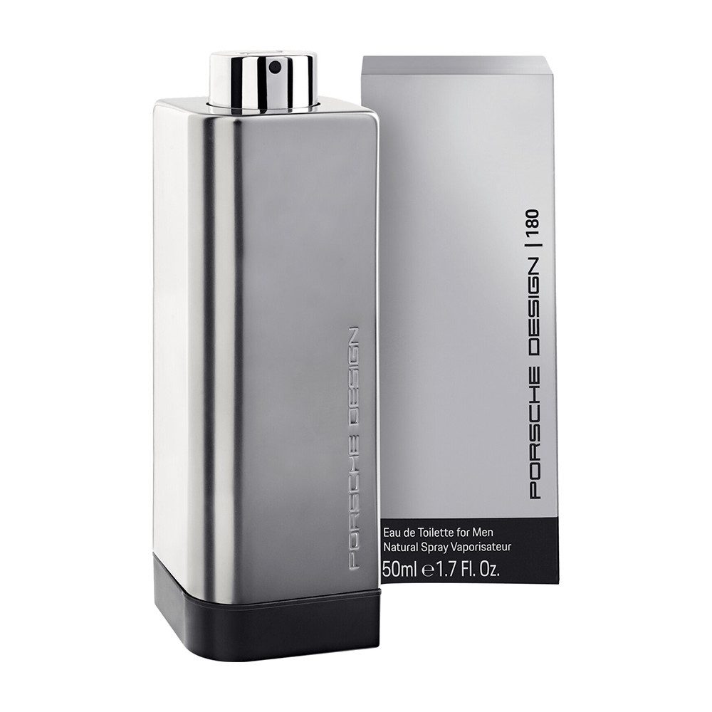 Porsche Eau de Toilette Porsche Design 180 Eau de Toilette Herrenparfum 50 ml, Maskuliner Duft mit Zitrus, Kaffee und edlen Holznoten