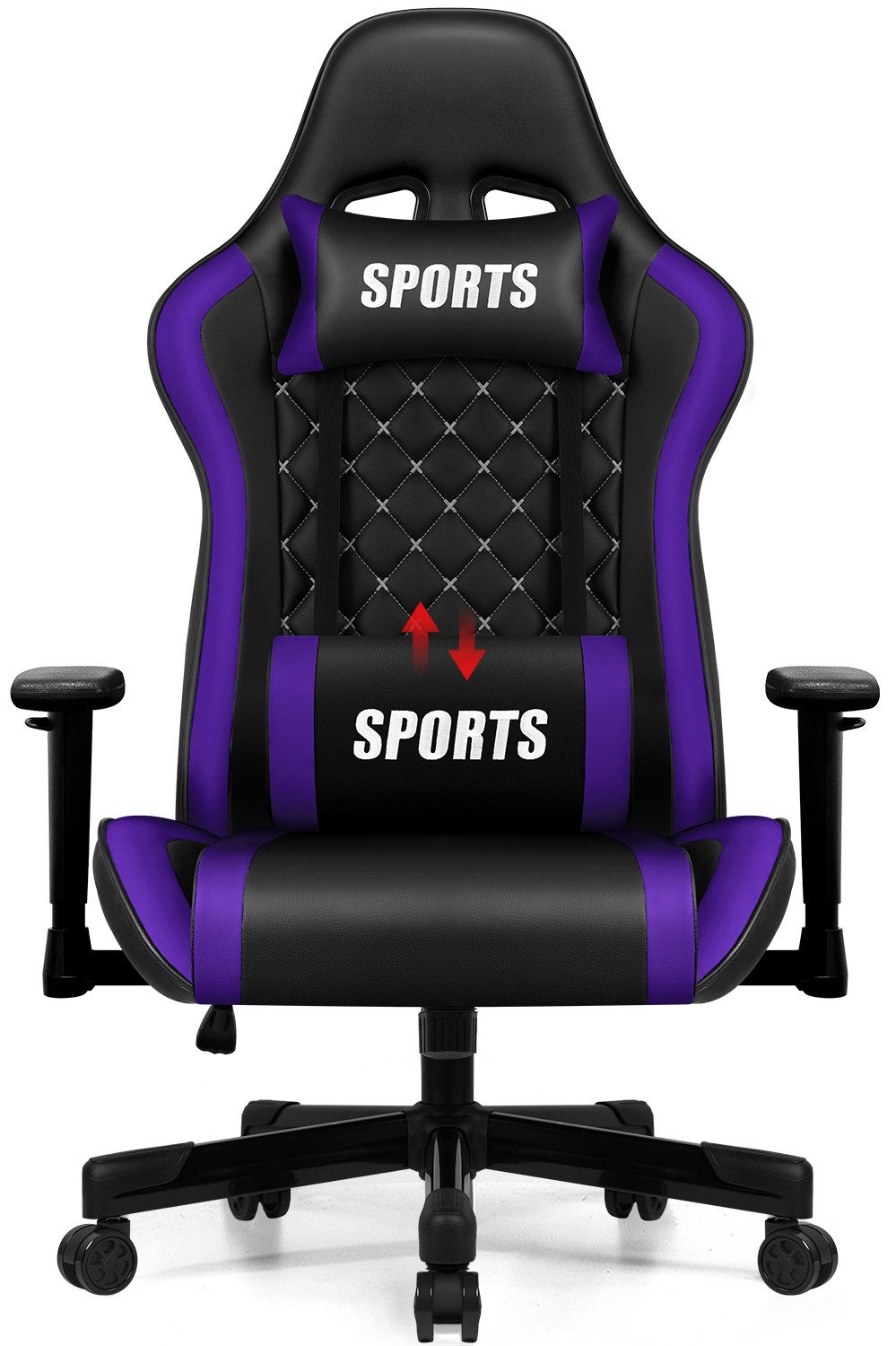 Gaming-Stuhl Gaming Stuhl, Ergonomischer Bürostuhl,Gaming Chair mit Wippfunktion