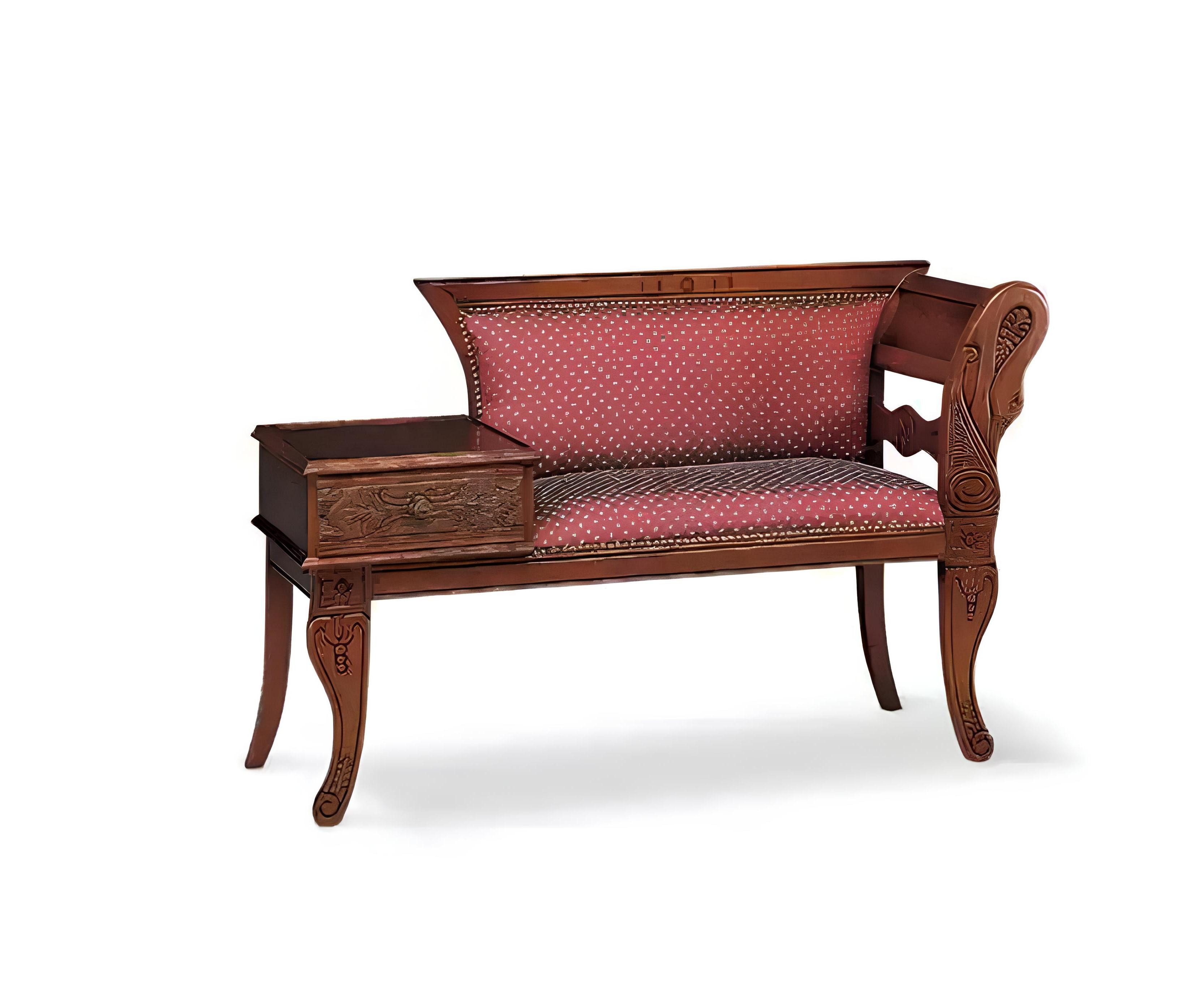 Sitzbank Luxuriöser Hocker Bank mit Designer-Sitzpolster für das Wohnzimmer