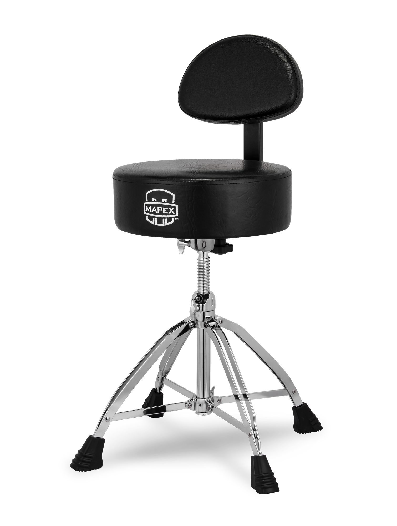 Mapex Schlagzeughocker Mapex T870 Hocker mit Lehne, doppelstrebig