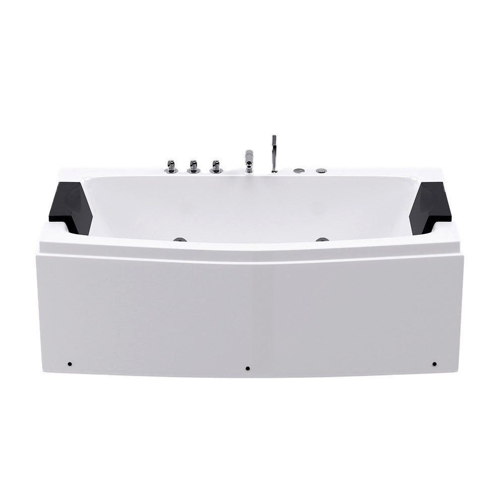 DEKO VERTRIEB BAYERN Whirlpool-Badewanne XXL Luxus Whirlpool Badewanne SET 173x80 cm 12 Whirlpooldüsen 2 Pers.