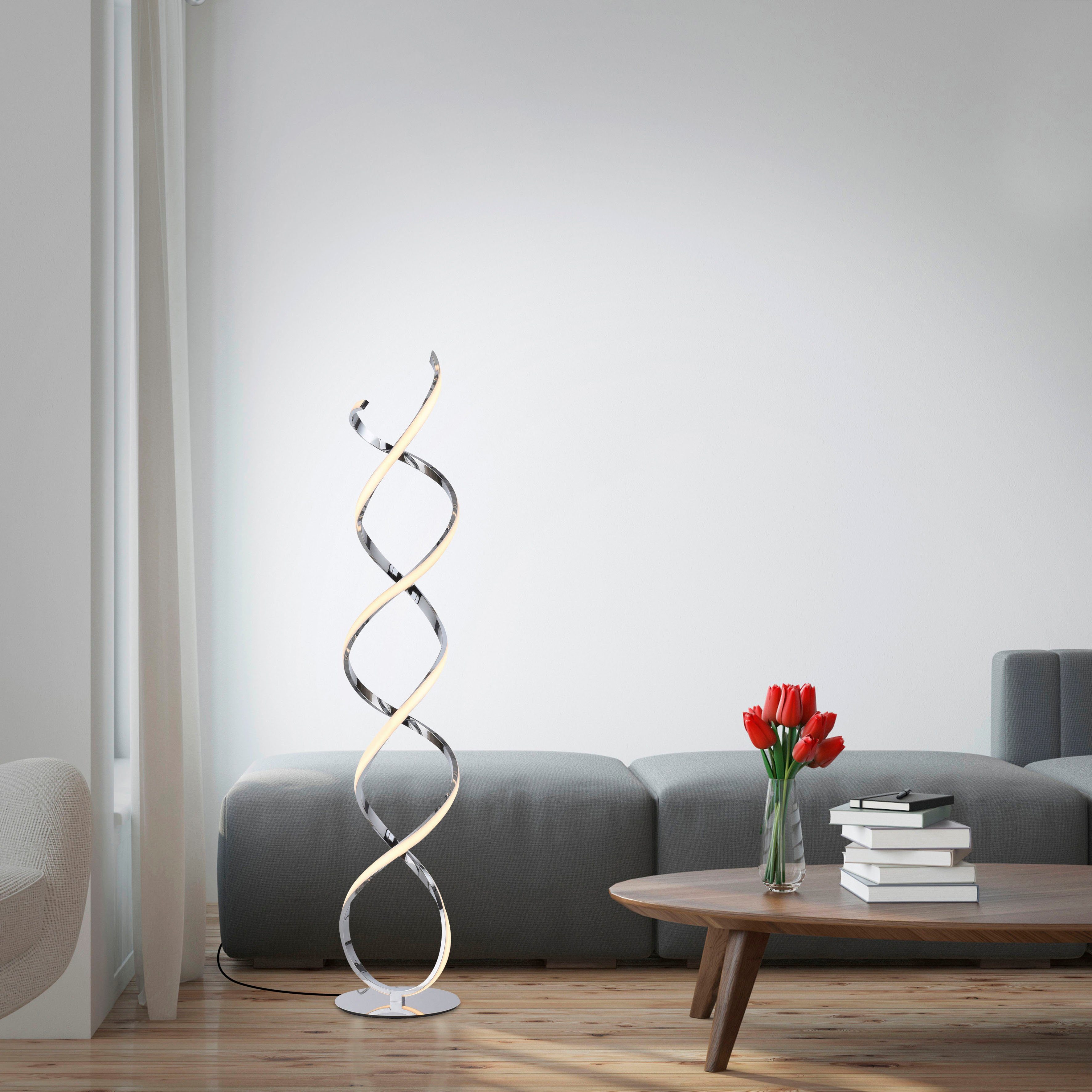 Paul Neuhaus Stehlampe KIRIBI, LED fest günstig online kaufen