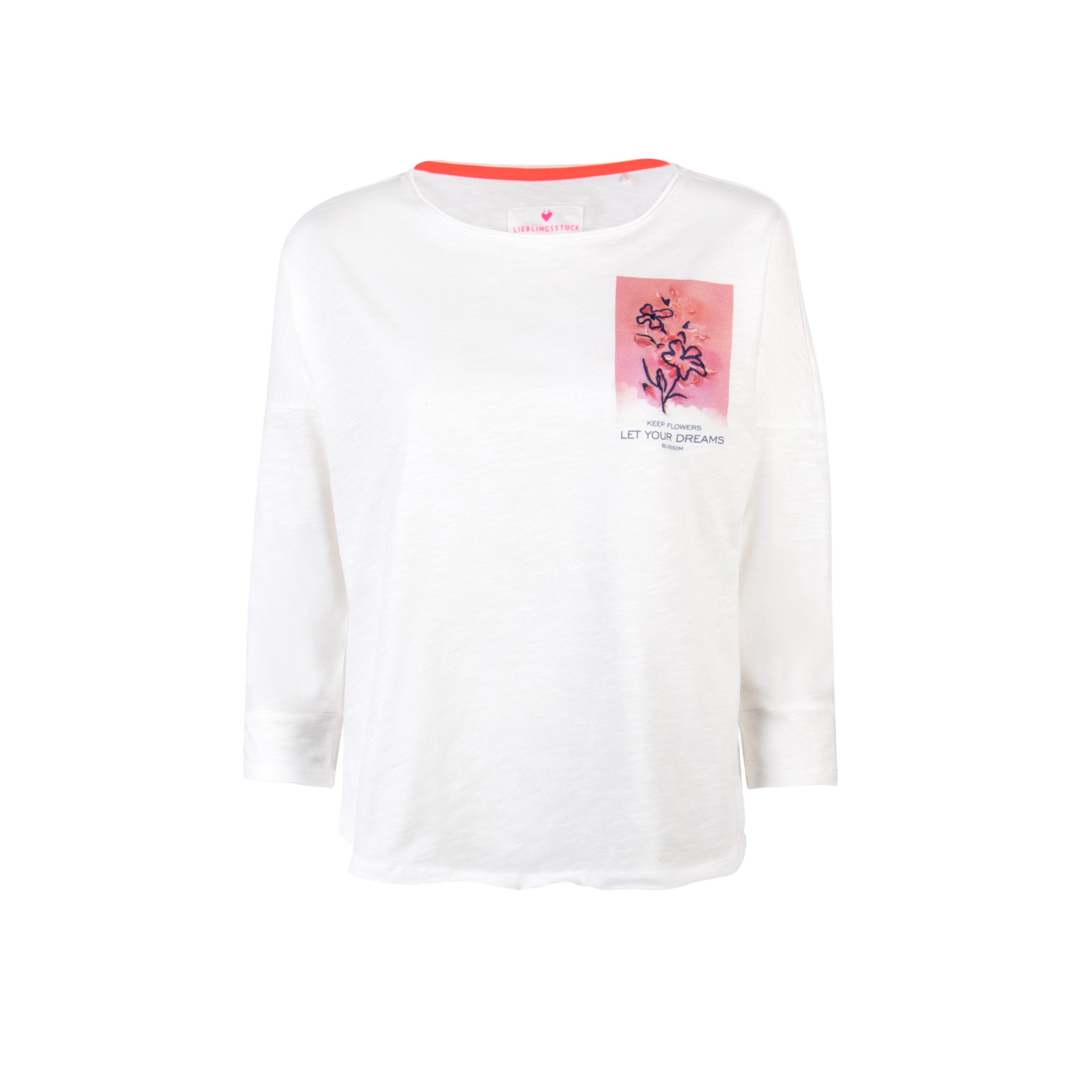 Lieblingsstück Rundhalsshirt CamillaL mit kleinem Print günstig online kaufen