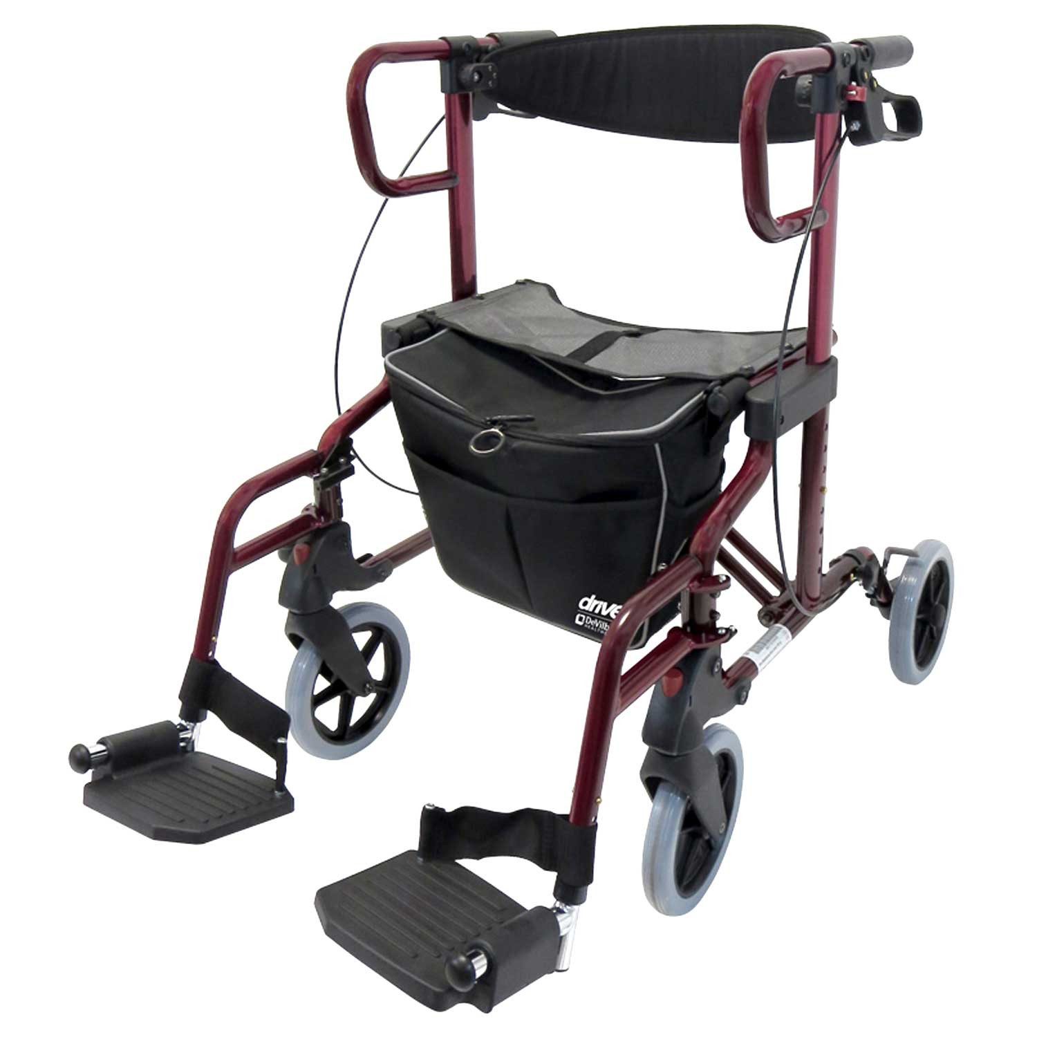 Drive Medical Rollator Drive Rollator Diamond Deluxe - mit Fußstützen