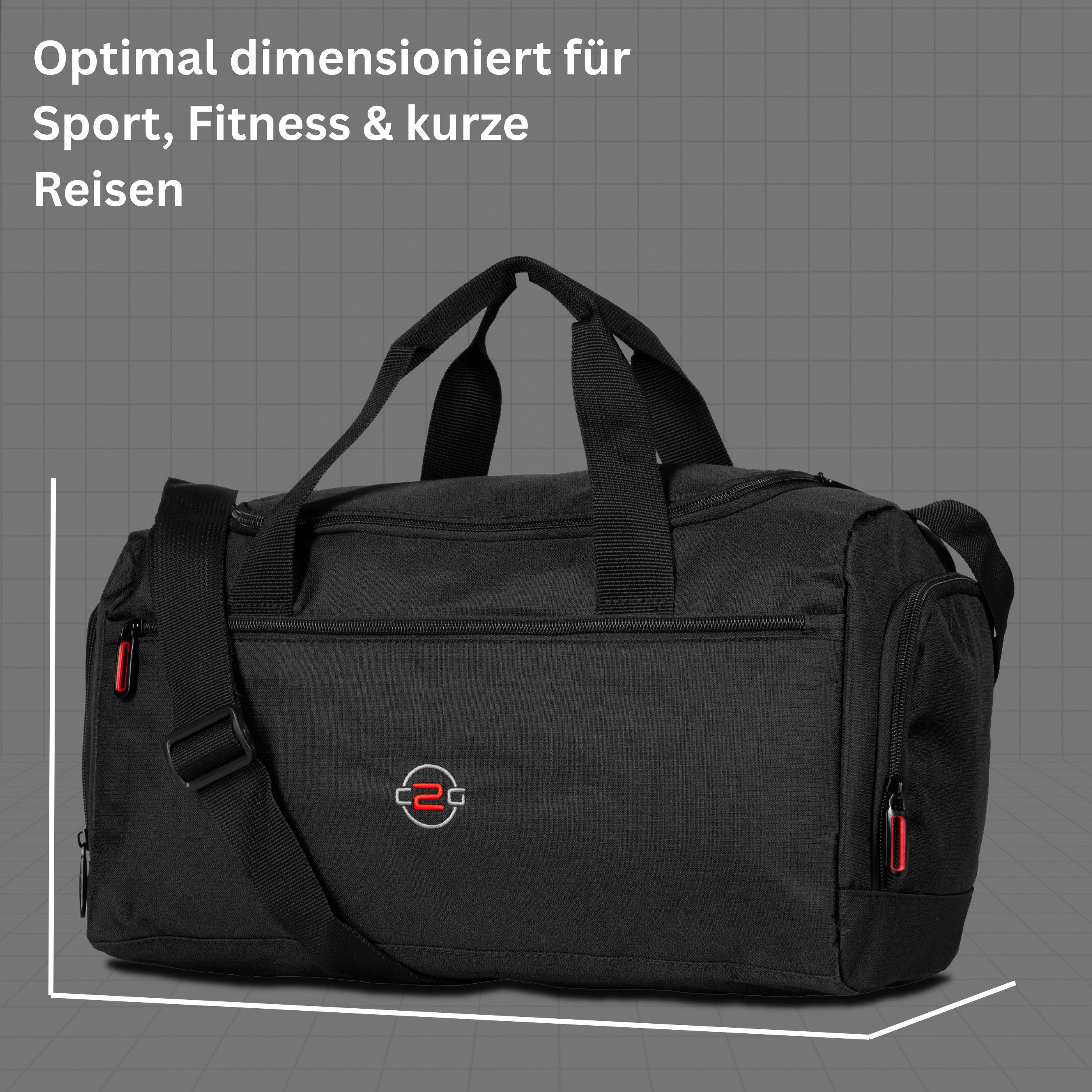 cocoono Sporttasche Sporttasche klein 18L – kompakte Gym Bag für Damen & Herren