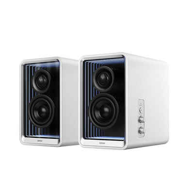 Edifier® QR65 Regal-Lautsprecher (70 Watt, mit RGB-Lichteffekten, Weiß)