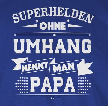 Shirtracer T-Shirt Superhelden ohne Umhang Papa - Vatertag Geschenk für Papa - Herren Premium T-Shirt superhelden ohne umhang nennt man papa - t-shirt herren vatertag