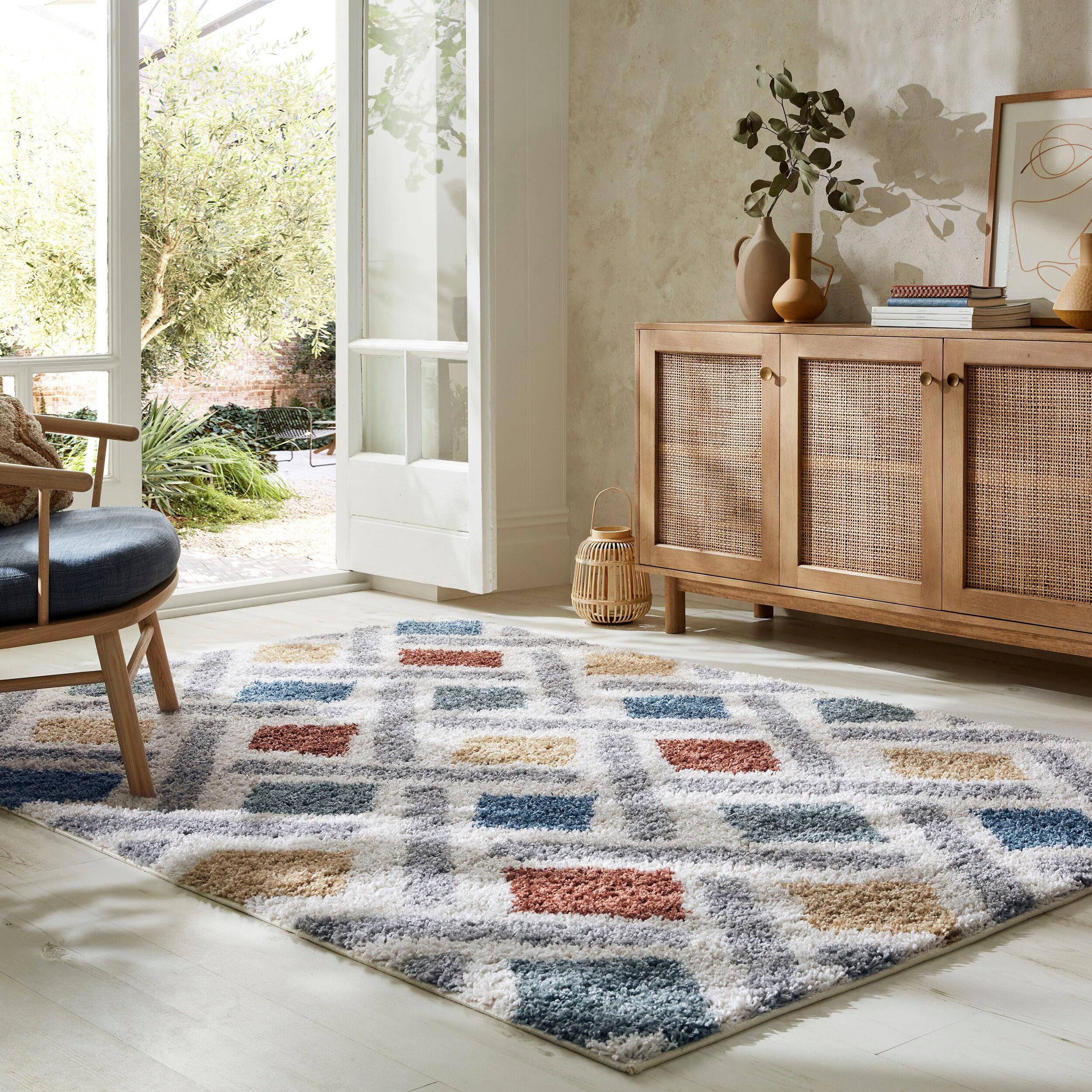FLAIR RUGS Hochflor-Teppich SKETCH, rechteckig, Höhe: günstig online kaufen
