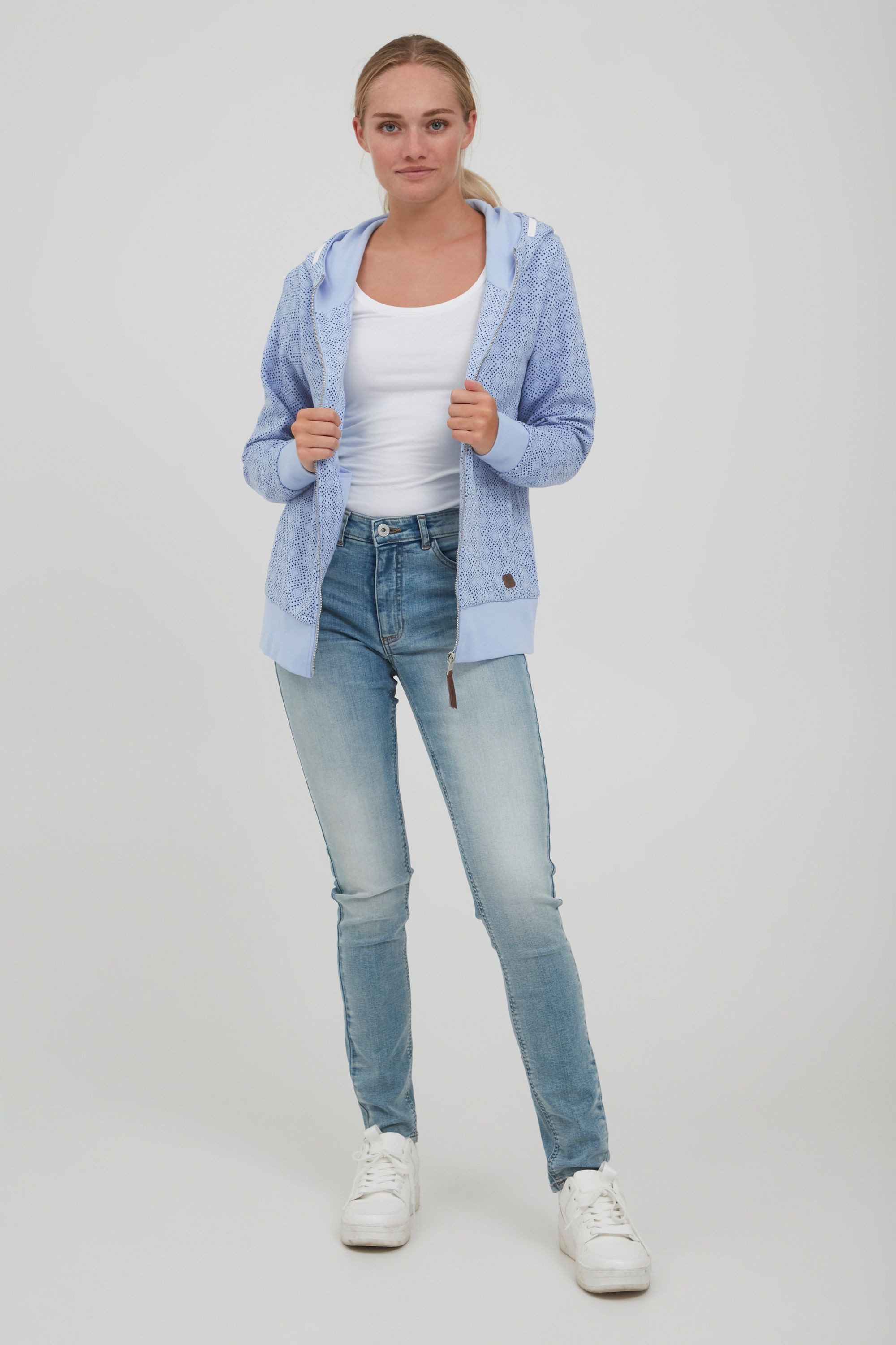 OXMO Kapuzensweatjacke OXVendela Sweatjacke mit Kapuze günstig online kaufen