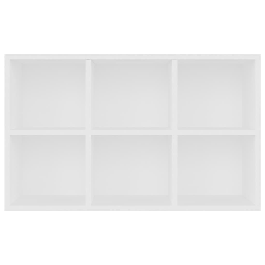 Bücherregal/Sideboard furnicato Bücherregal Weiß Holzwerkstoff cm 66×30×97,8