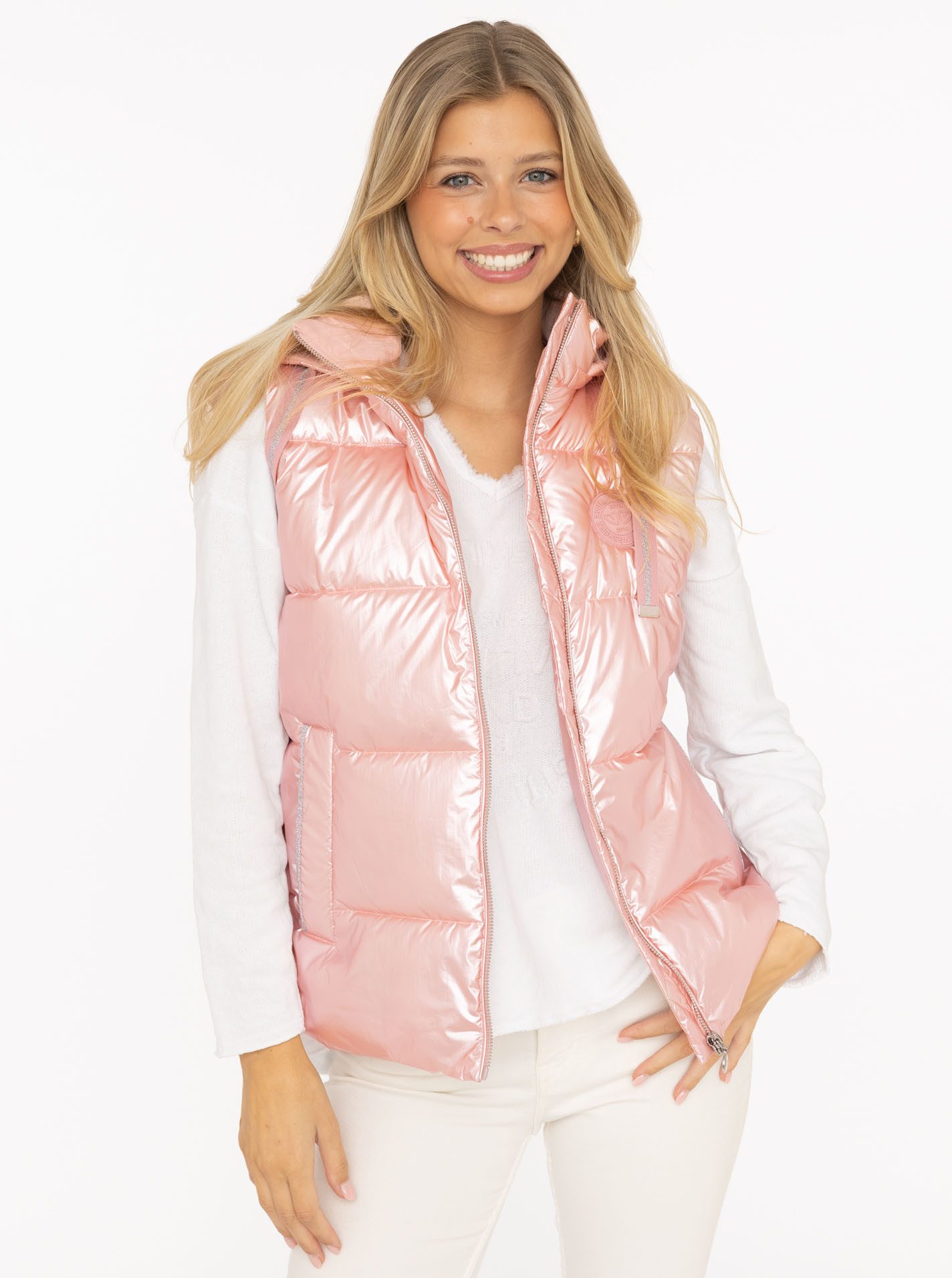 Zwillingsherz Steppweste "Zwillingsherz" Frontreißverschluß, Kapuze, seitli günstig online kaufen