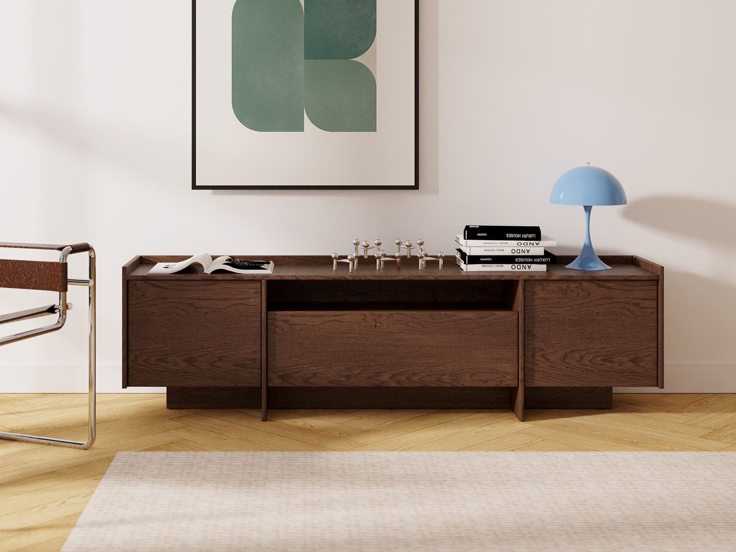 Beautysofa TV-Schrank JUNI mit 3 Türen günstig online kaufen