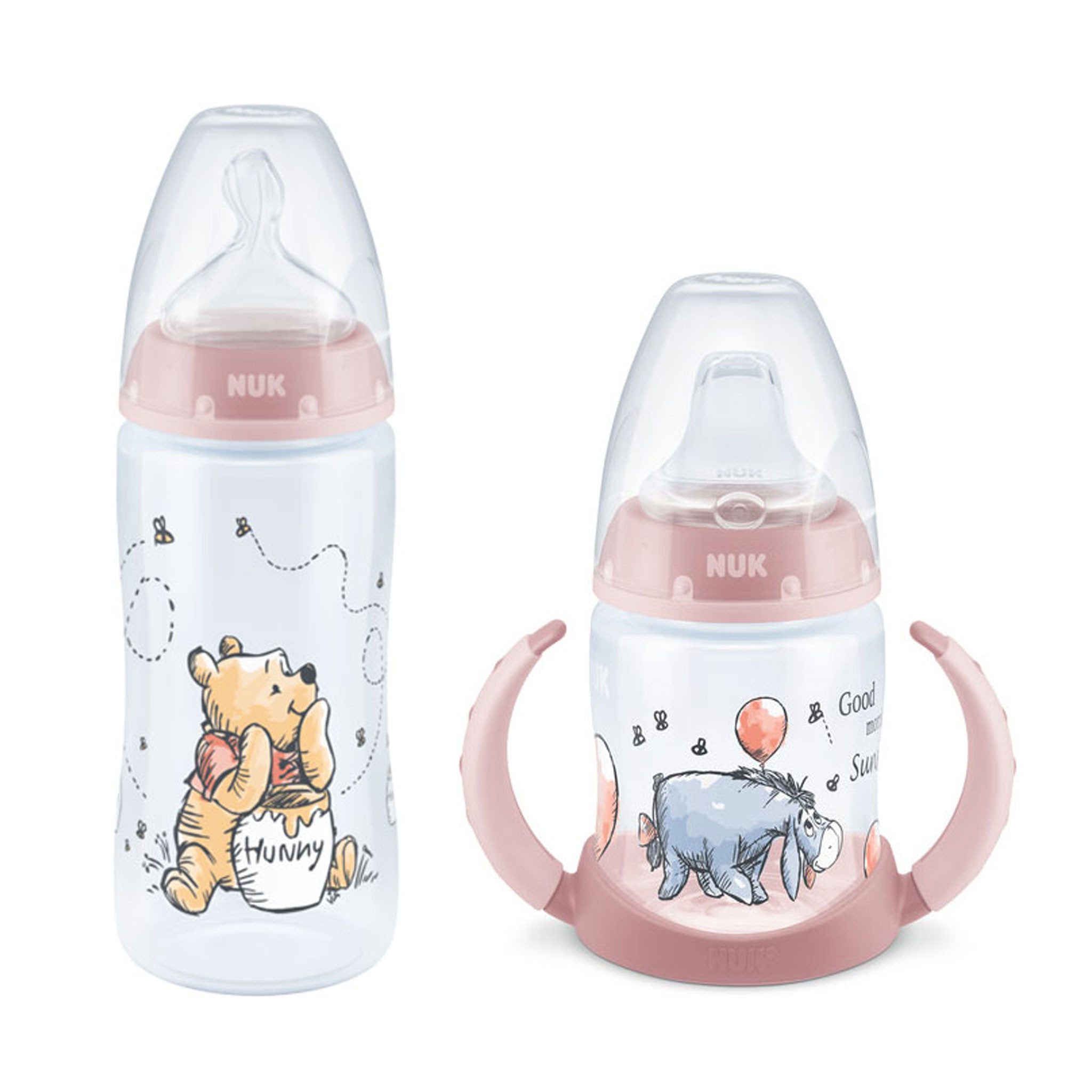 Babyflasche NUK Disney Babytrinklernbecher mit Babyflasche 2M 300ml Vorteilset