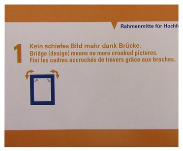 Oslo MasterLine Einzelrahmen Bilderrahmen 40 x 50 cm Kunststoff, Echtglas, Hoch- und Querformat, 40 x 50 cm gelb - Collagerahmen - Puzzlerahmen