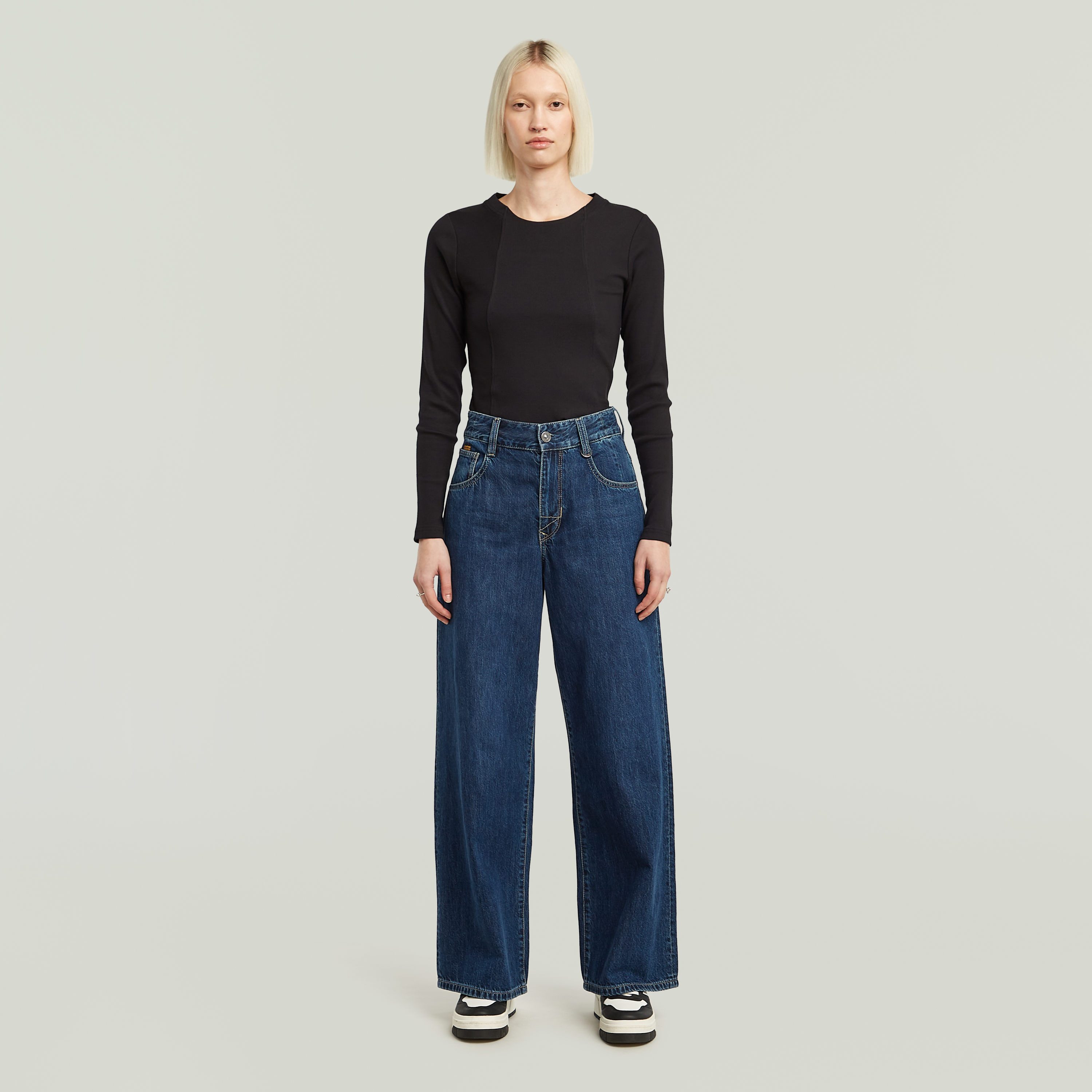 G-STAR Weite Jeans Skater High Loose Wmn mit hohem Bund