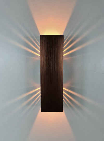 SpiceLED LED Wandleuchte »Kupfer Edition«, 6 Watt, Lichtfarbe warmweiß, dimmbar, indirekte Beleuchtung mit Schatteneffekt, Up & Down Licht
