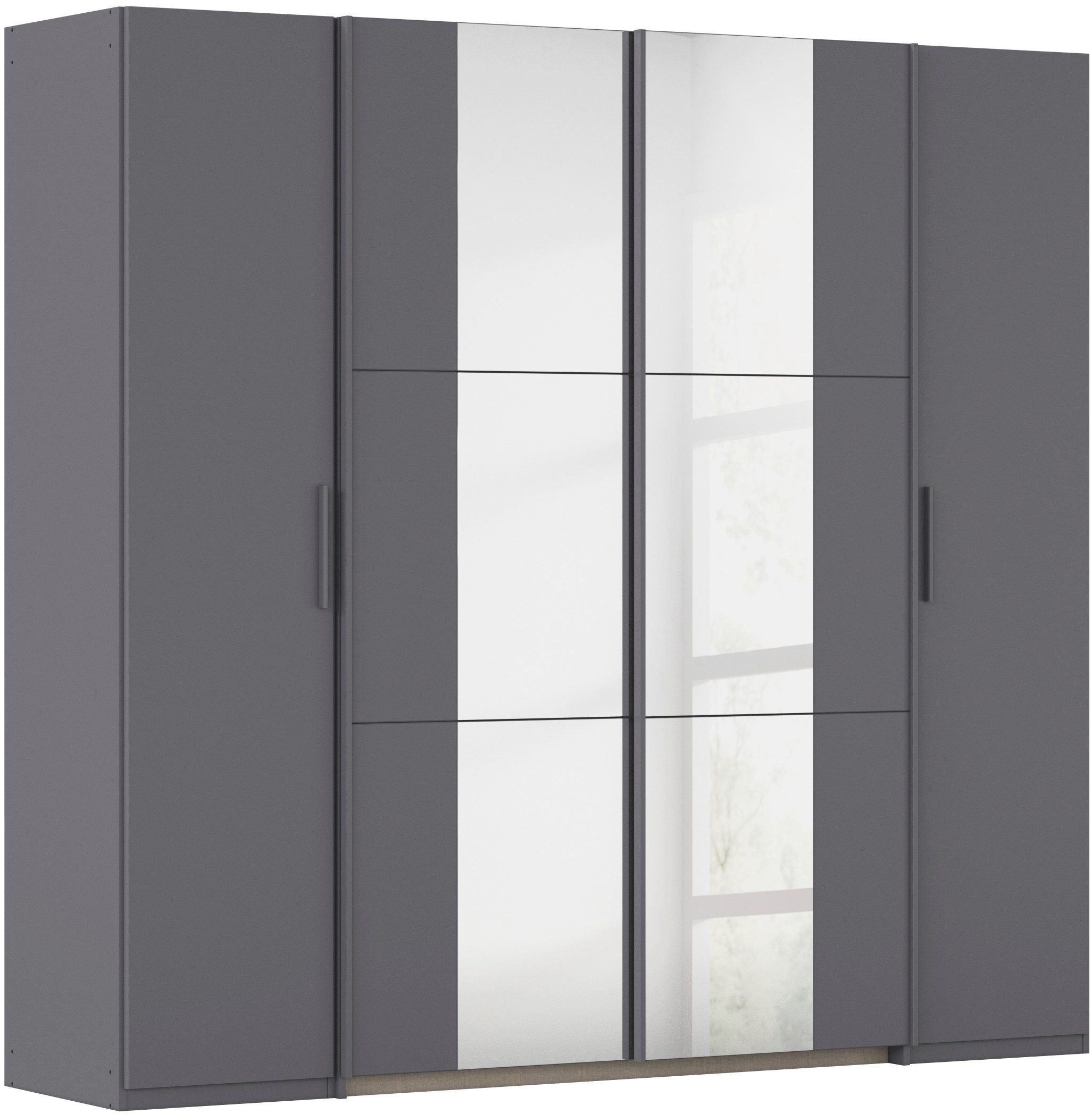 rauch Schwebetürenschrank Kleiderschrank Drehtürenschrank Schrank Garderobe KRONACH (in 3 Ausstattungen BASIC/CLASSIC/PREMIUM, Breiten 225/268/311/354 cm) Kombischrank optional mit 1 oder 2 Spiegel viele Böden MADE IN GERMANY