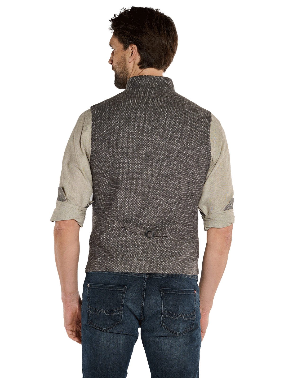 Engbers Anzugweste engbers Herren Sakko-Weste regular, Dunkelbraun günstig online kaufen