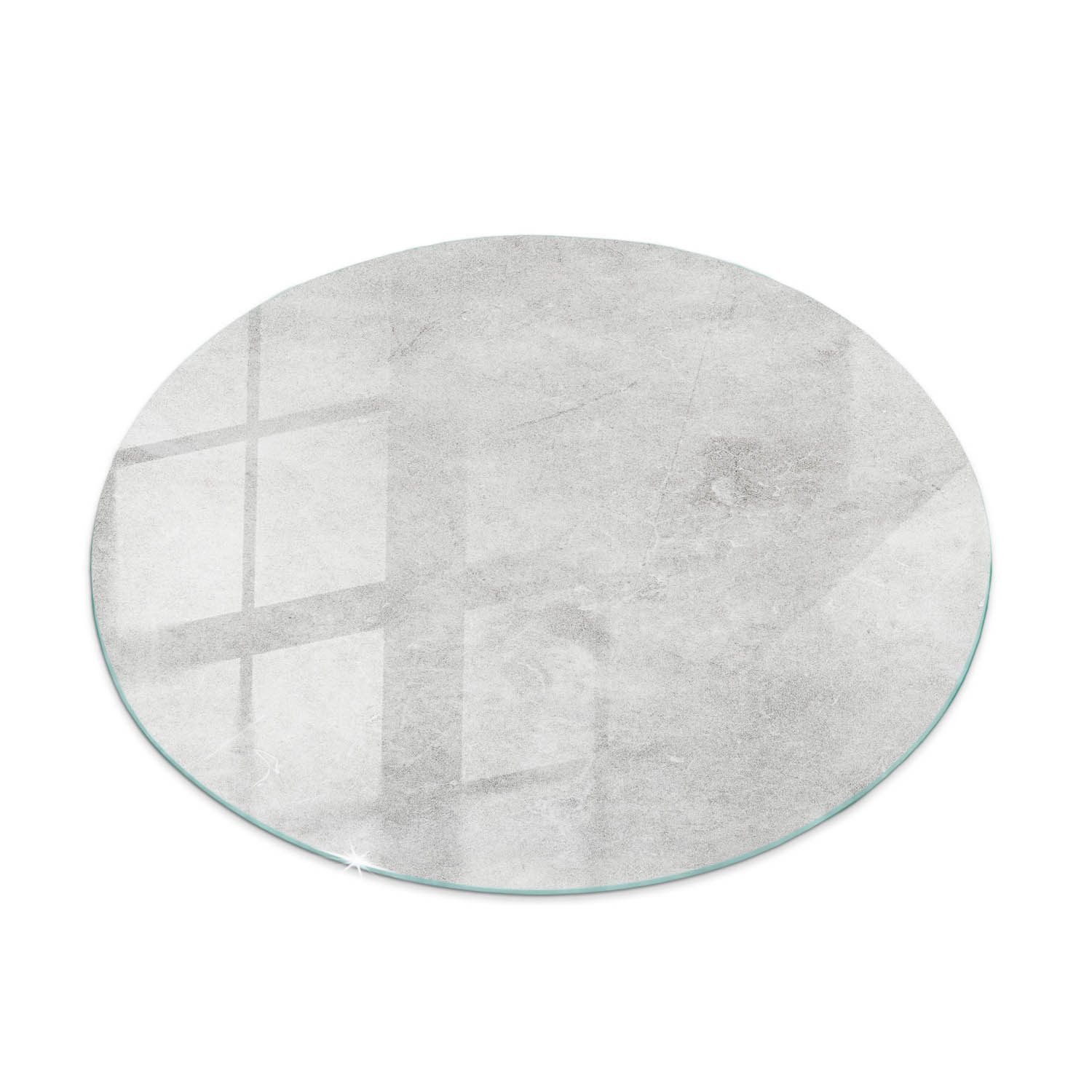 Tulup Tischplatte Glasplatte für Couchtisch Betonstruktur mit Kratzern Glas Tischplatte
