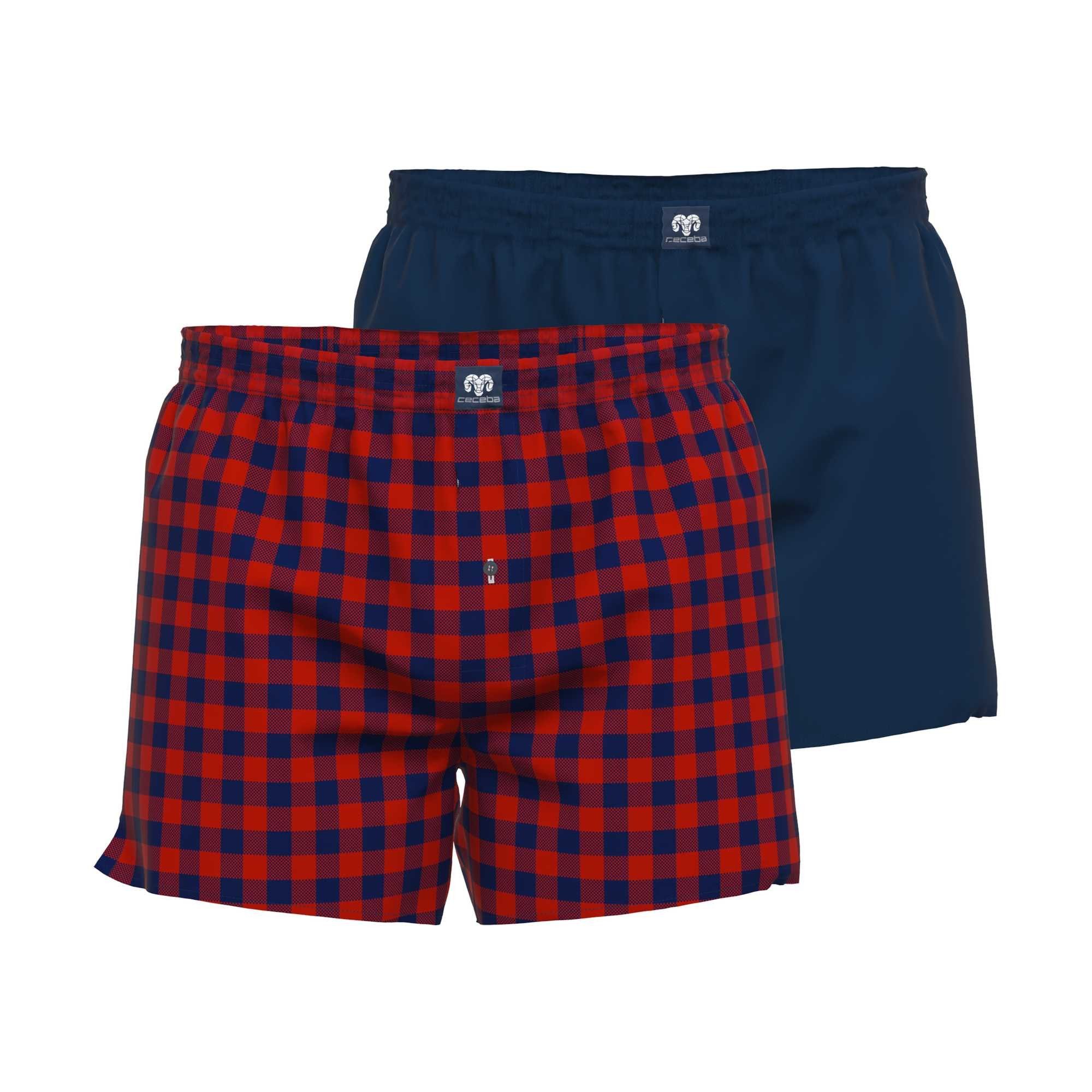 Boxershorts Herren Web-Boxershorts 2er Pack Baumwolle