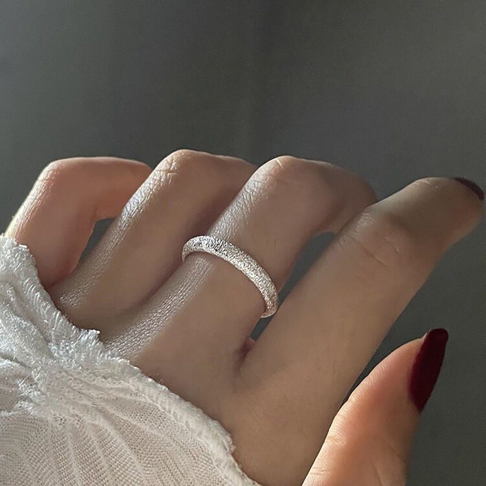 Damen Design Ring mit Geschenkbeutel 925 Zirkonia, Fingerring SMK-32, inkl. Ringe Silber Color