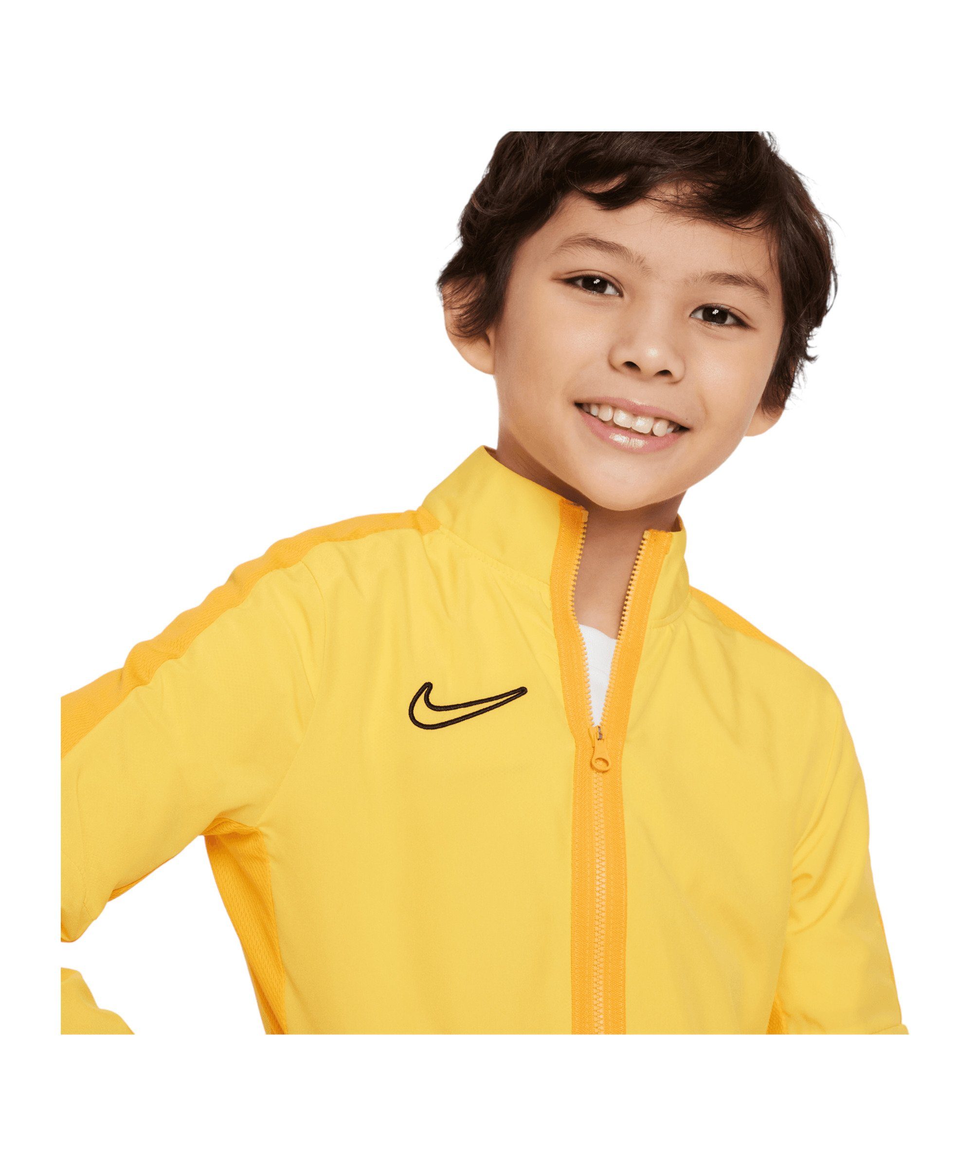 Sweatjacke 23 Woven Kids Trainingsjacke Nike gelbgoldschwarz Academy