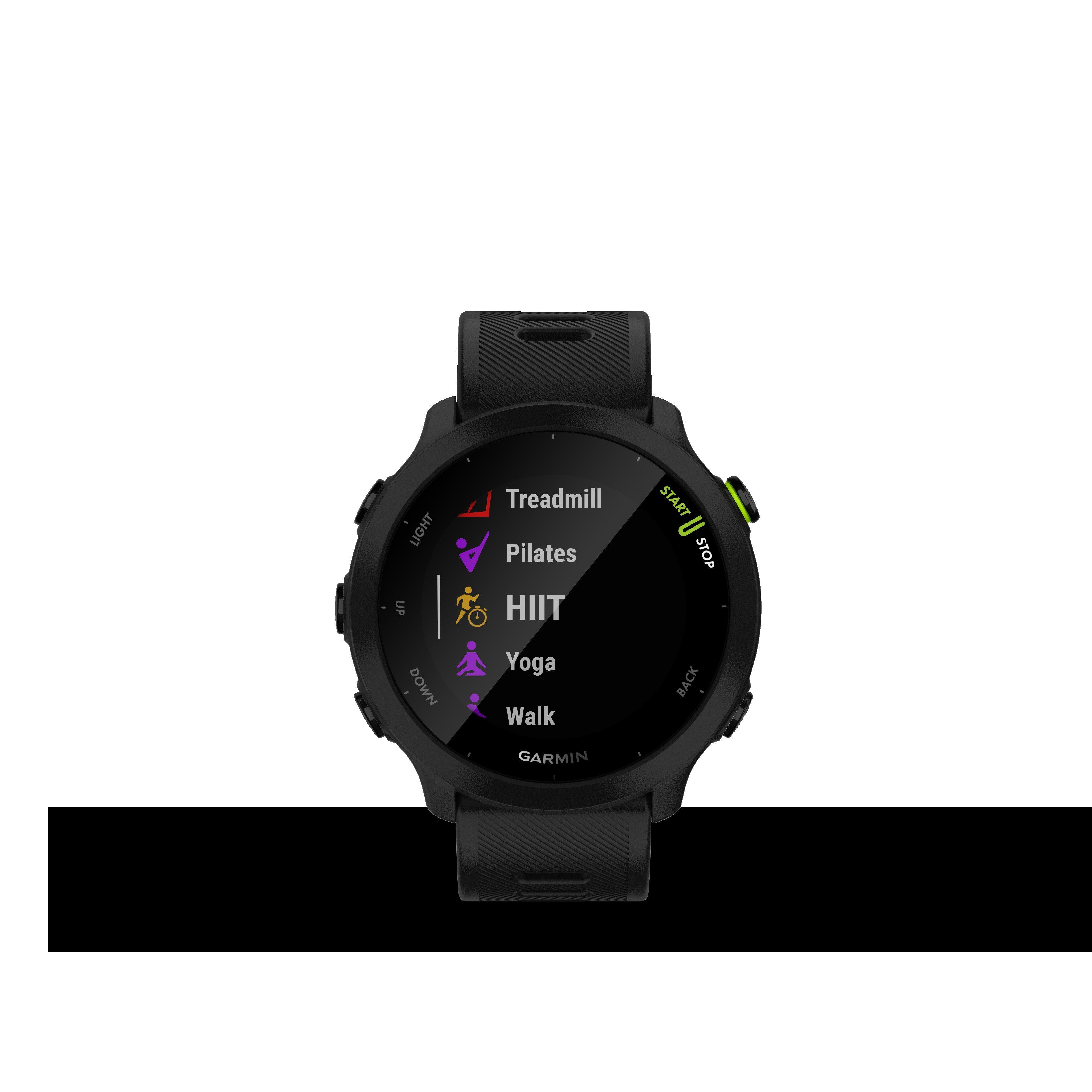 Garmin FORERUNNER 55 Multisport- GPS-Laufuhr Smartwatch cm/1,04 (2,64 Garmin), schwarz | Zoll, schwarz