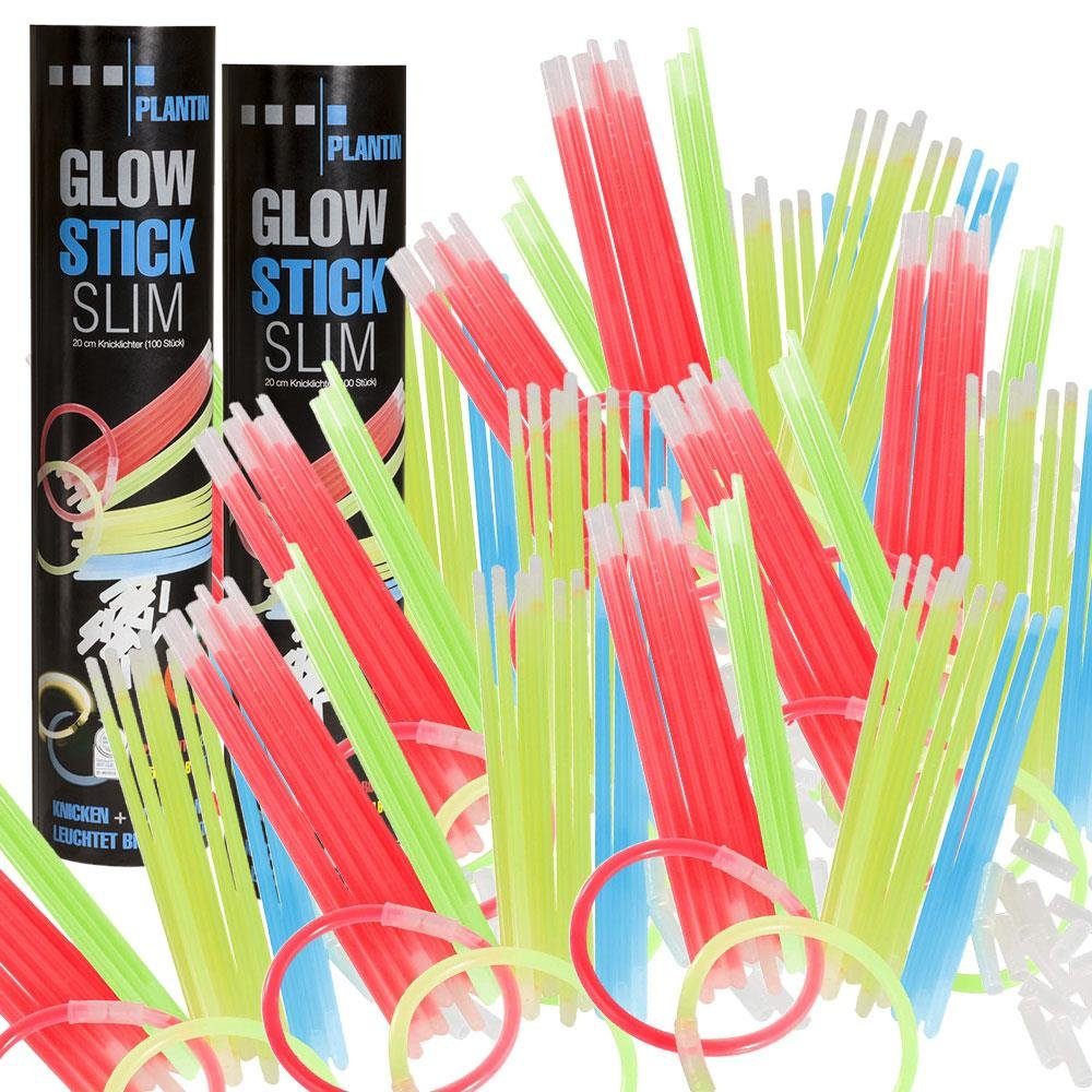 Knicklichter 200 mm Power Farb-Mix Leuchtstäbe Glow Sticks Leucht Armband 20 cm 