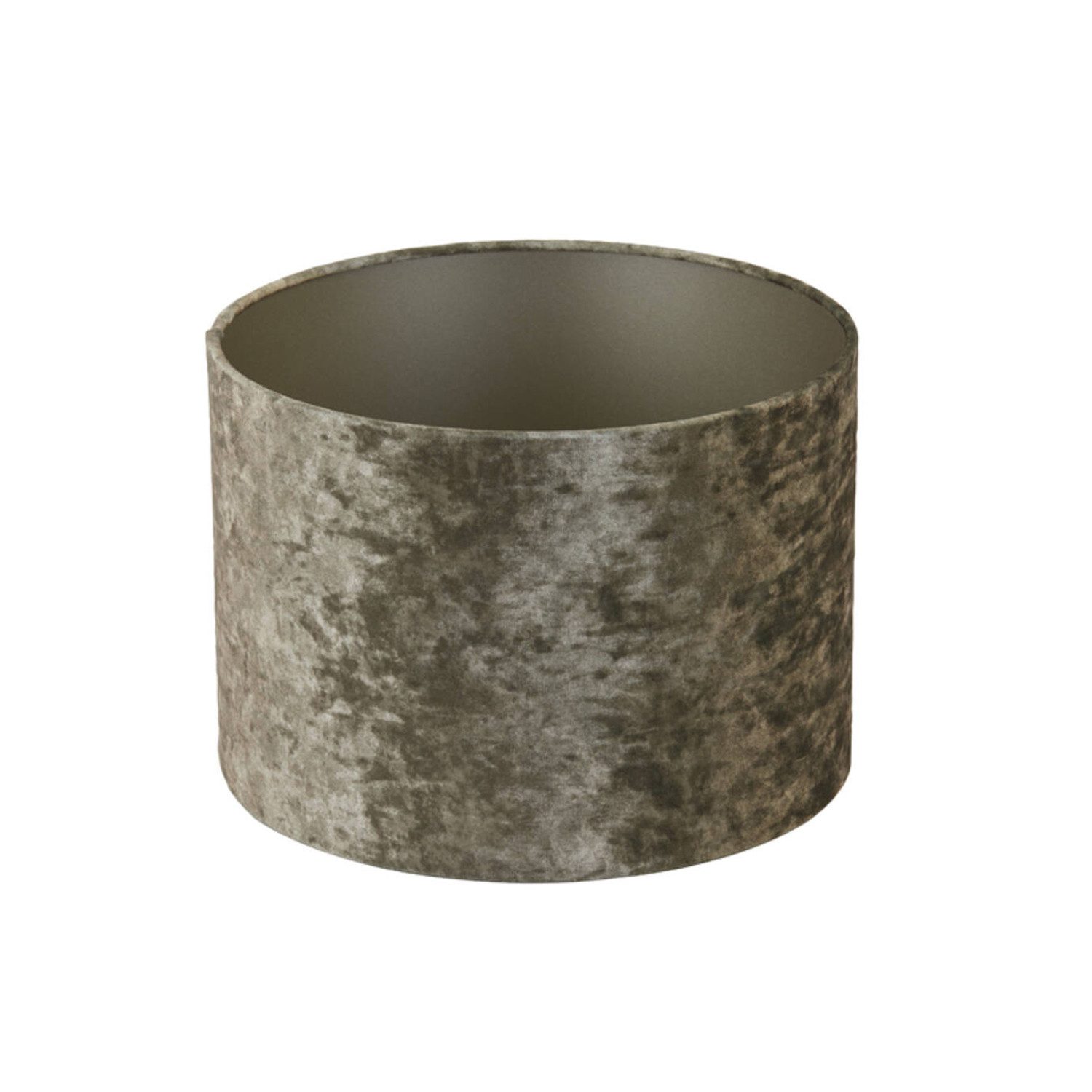 Light & Living Lampenschirm Lampenschirm Zylinder BRAVE von Light & Living Samt Braun Ø20x15 cm