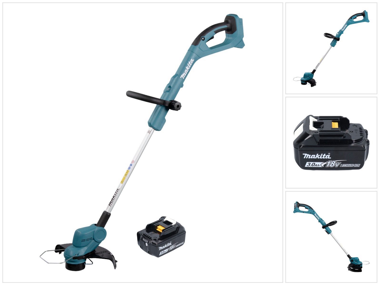 Makita Benzin-Motorsense DUR 193 F1 Akku Rasentrimmer 18 V 260 mm + 1x Akku 3,0 Ah - ohne Lade