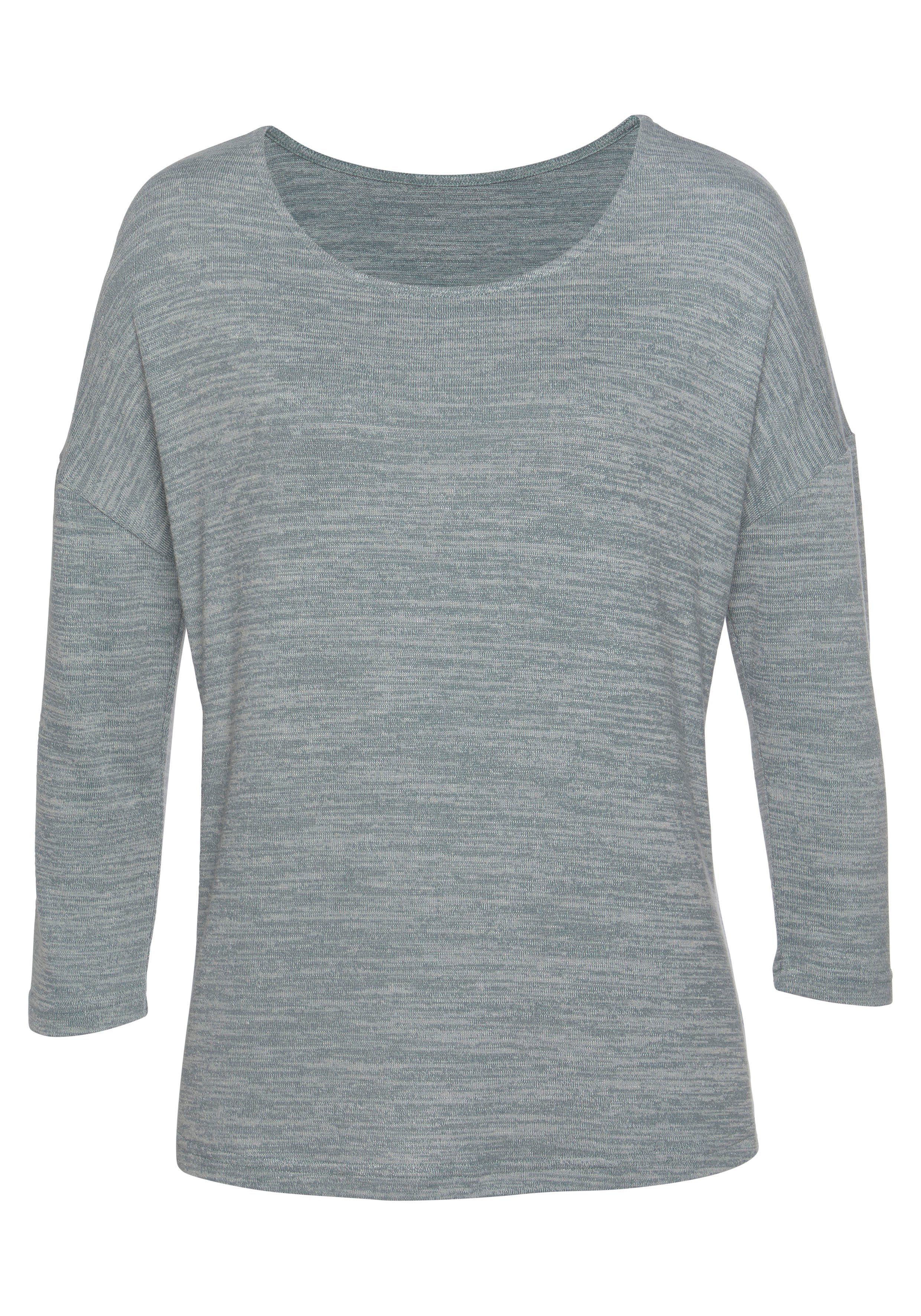 Vivance 3/4-Arm-Shirt aus leichter Strickqualität mint
