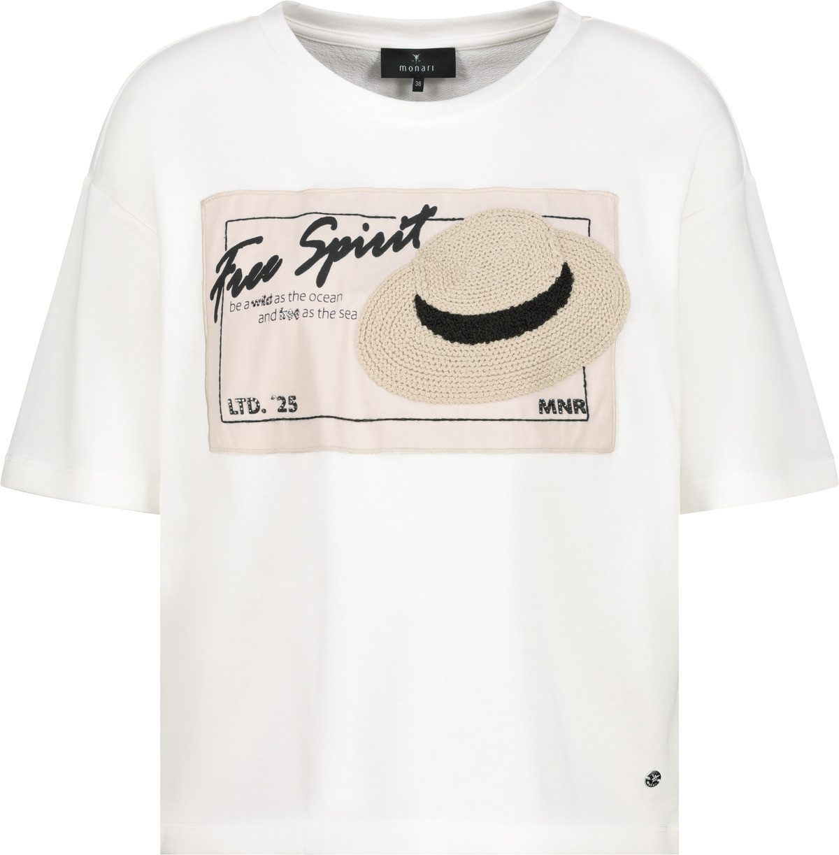 Monari T-Shirt mit Sonnenhut-Applikation Panama Dreams günstig online kaufen