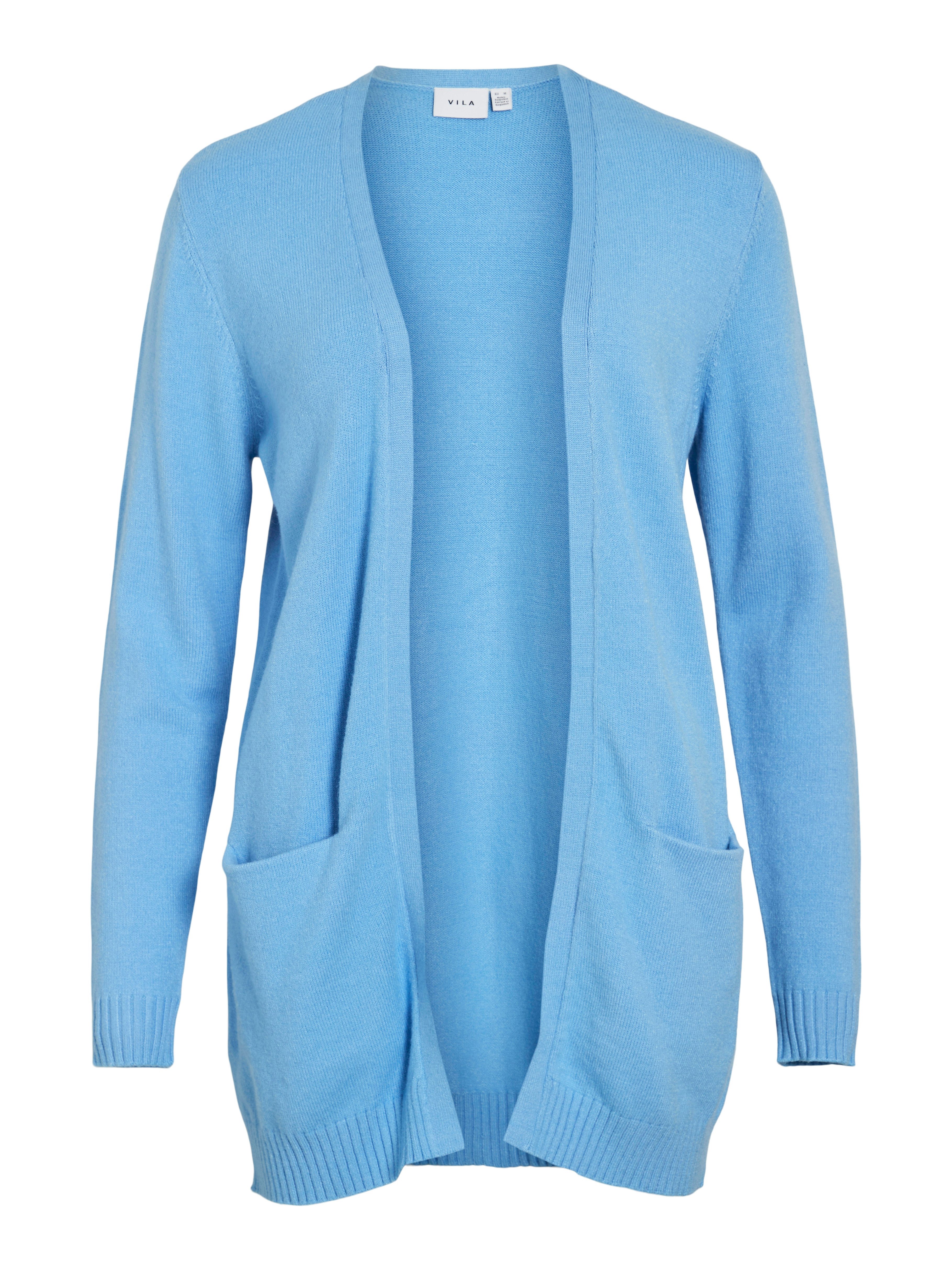 Vila Strickjacke VIRIL OPEN L/S KNIT CARDIGAN - NOOS Viskosemischung, regular fit
