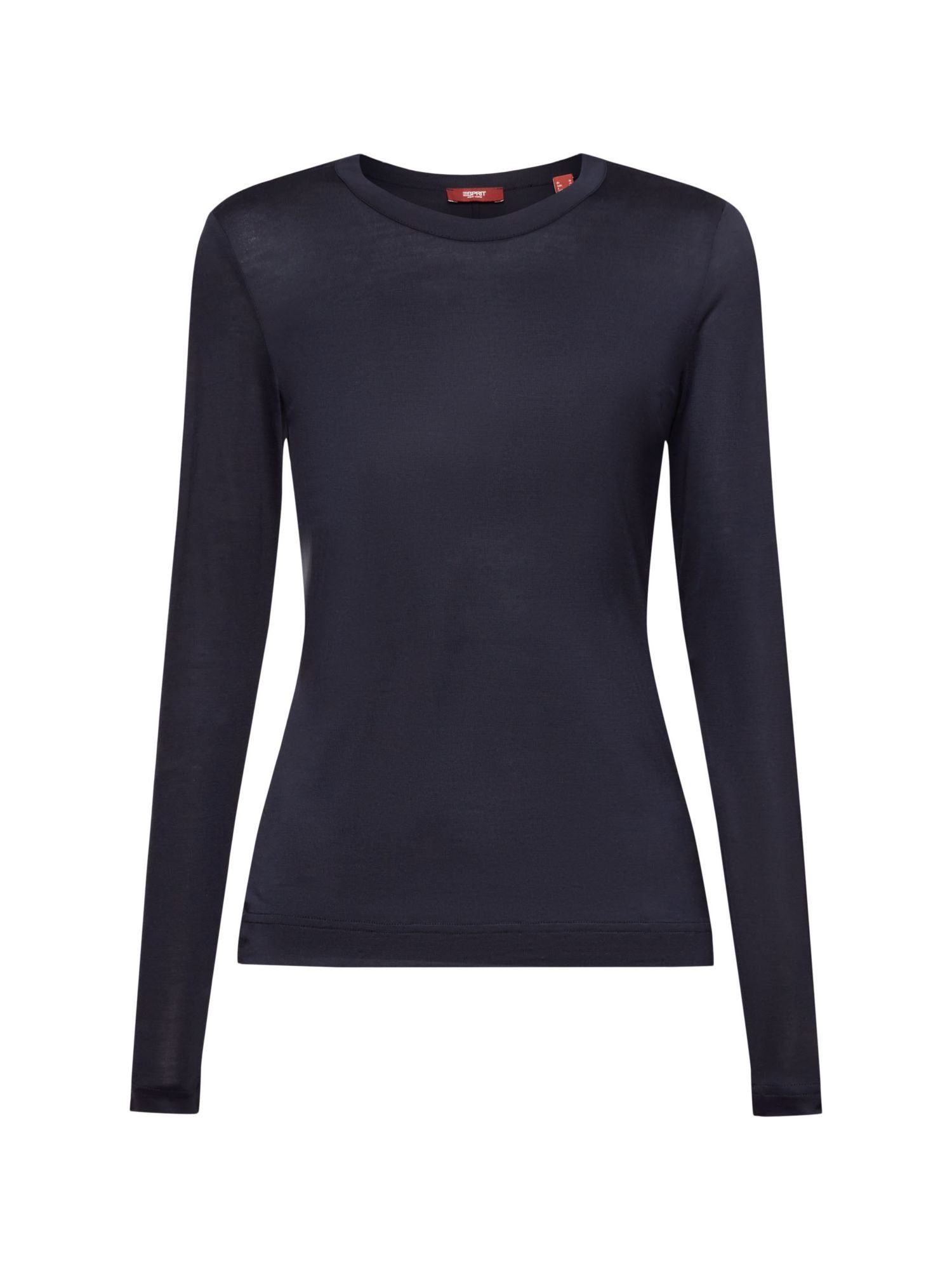 Esprit Collection Langarmshirt Jersey-Longsleeve (1-tlg) NAVY