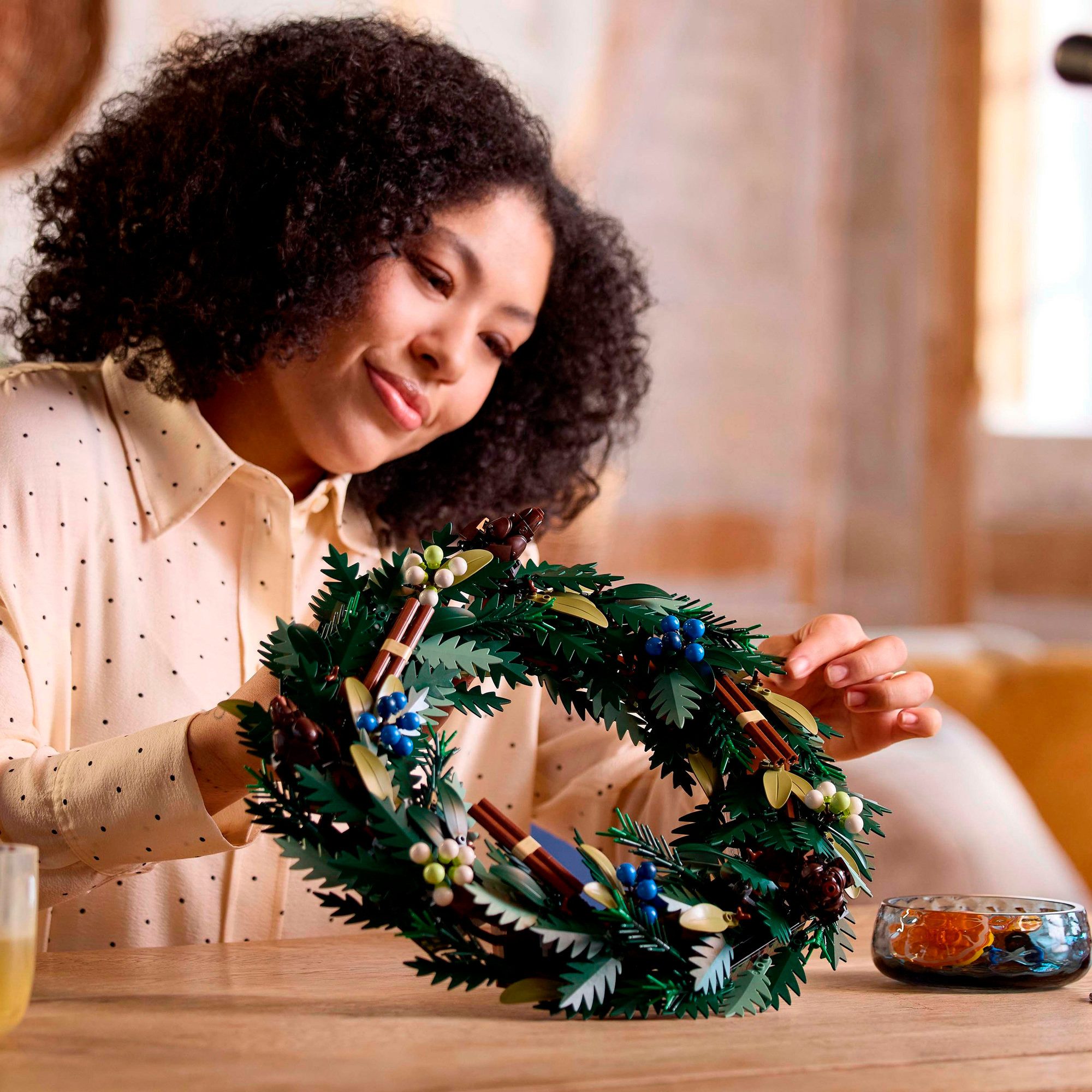 LEGO® LEGO Icons Weihnachtskranz, Konstruktionsspielzeug Spielbausteine günstig online kaufen